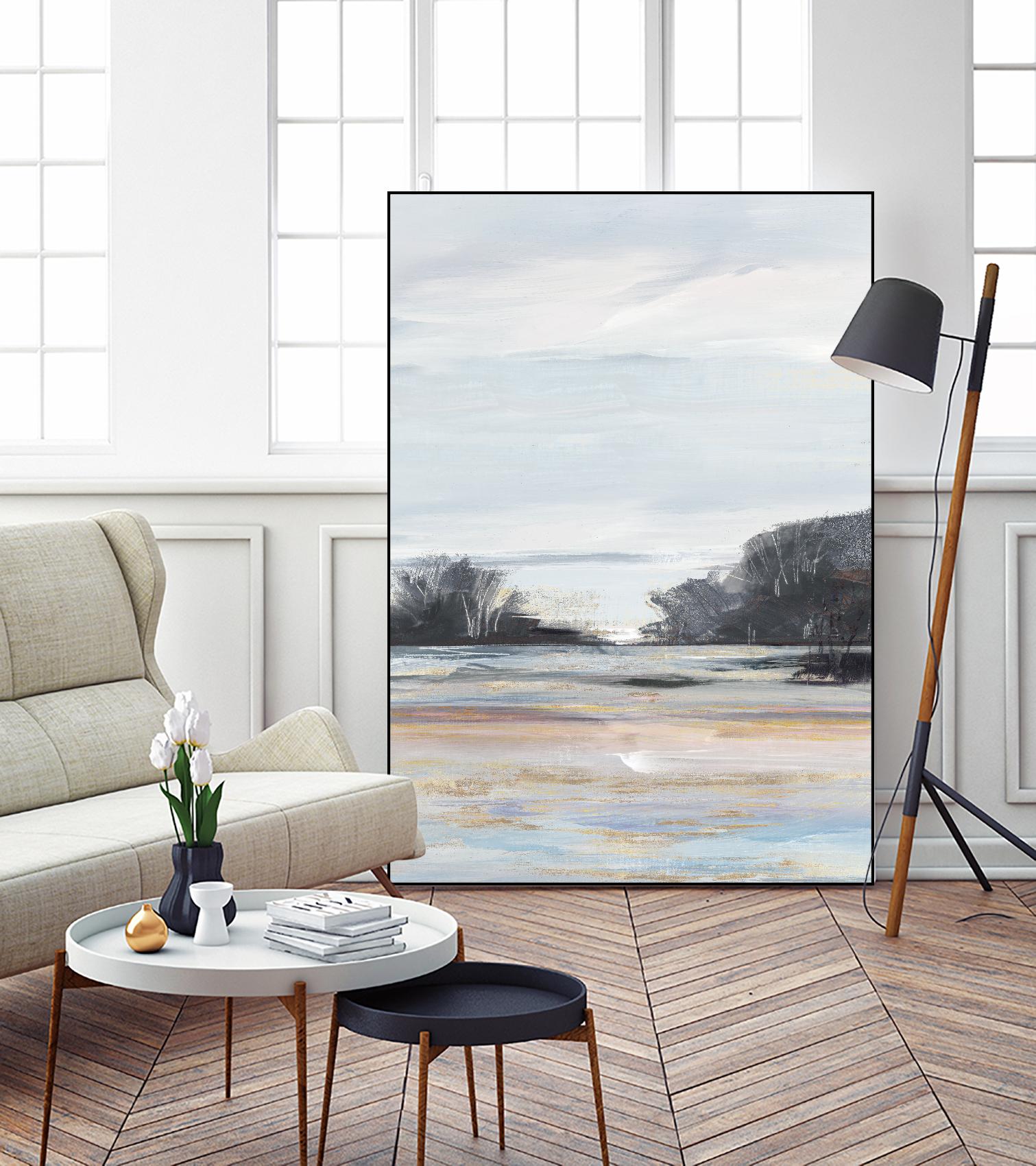 Organic Field I by Valeria Mravyan on GIANT ART - black landscape