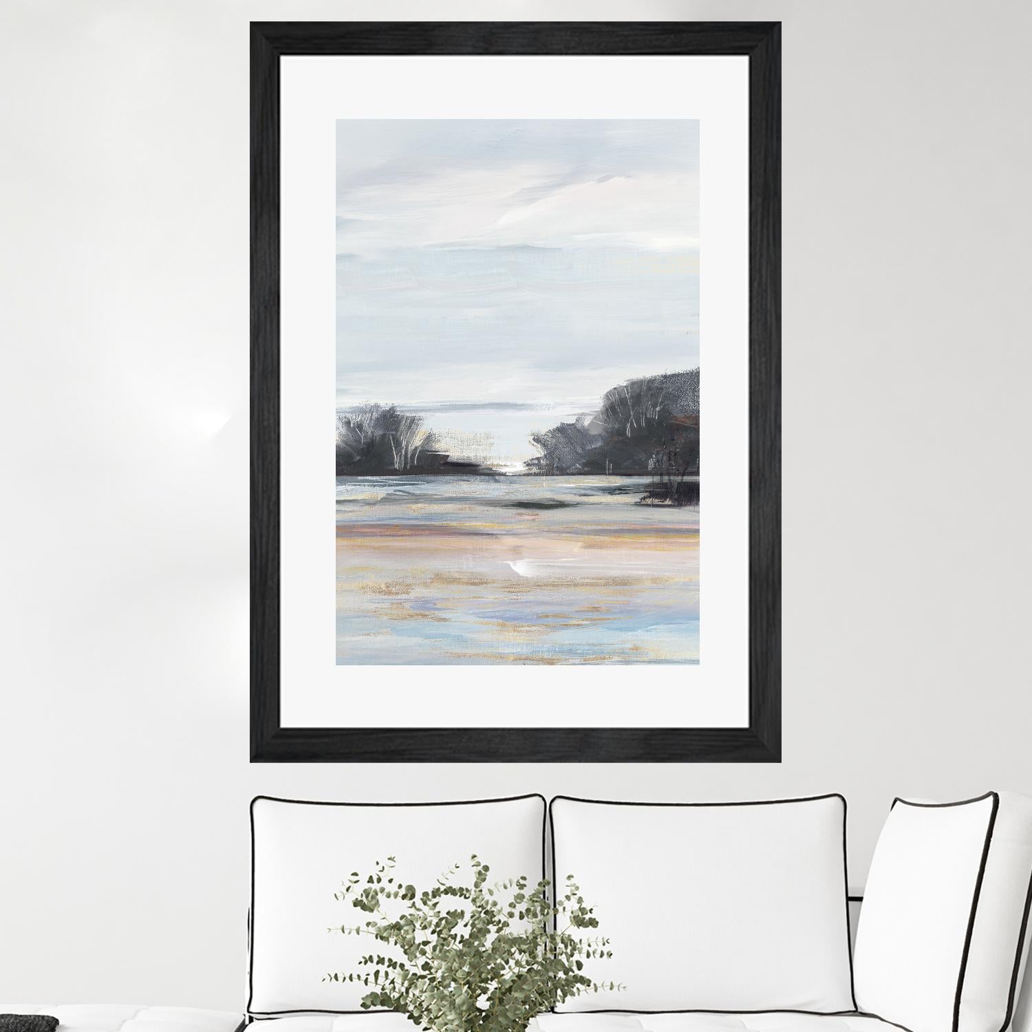 Organic Field I by Valeria Mravyan on GIANT ART - black landscape