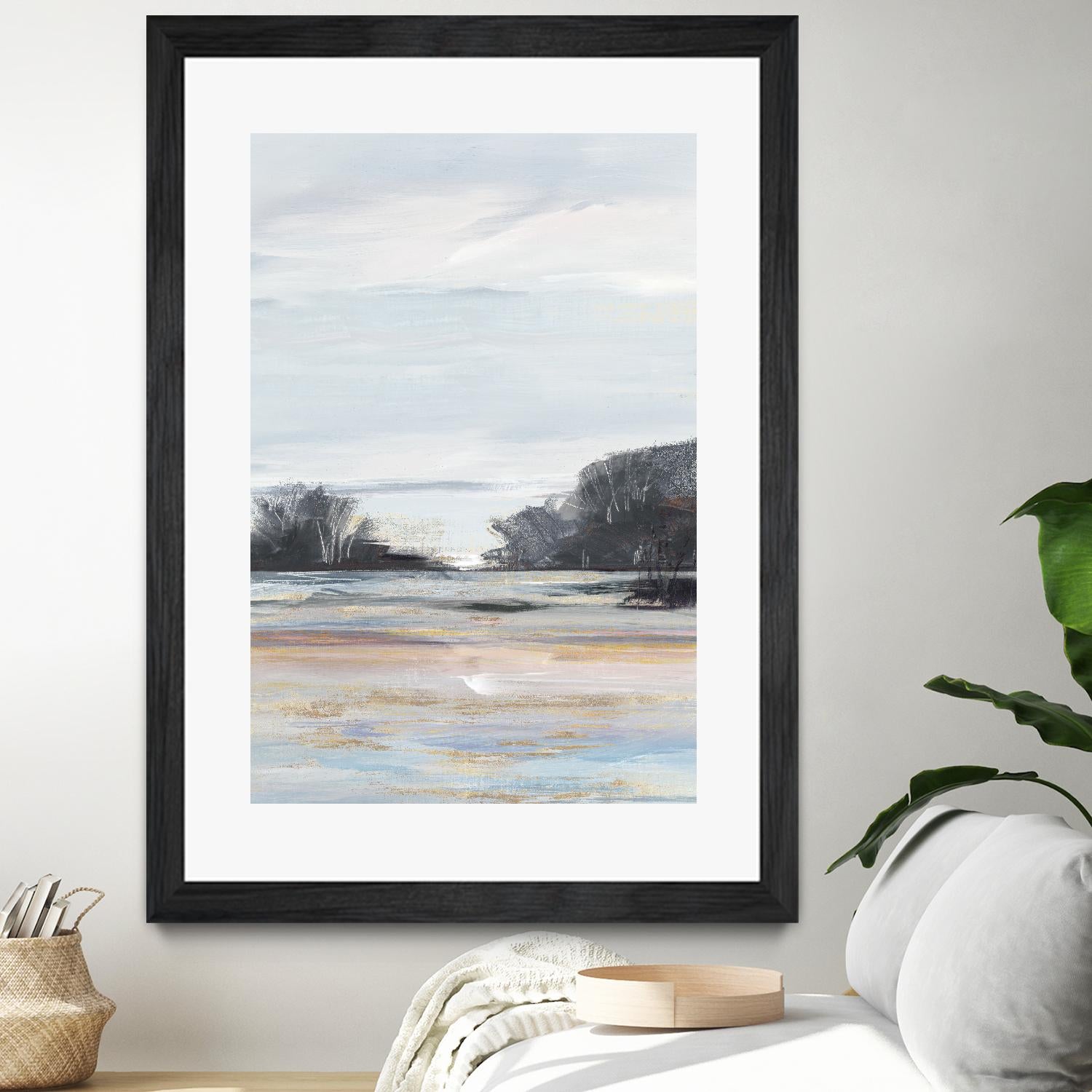 Organic Field I by Valeria Mravyan on GIANT ART - black landscape