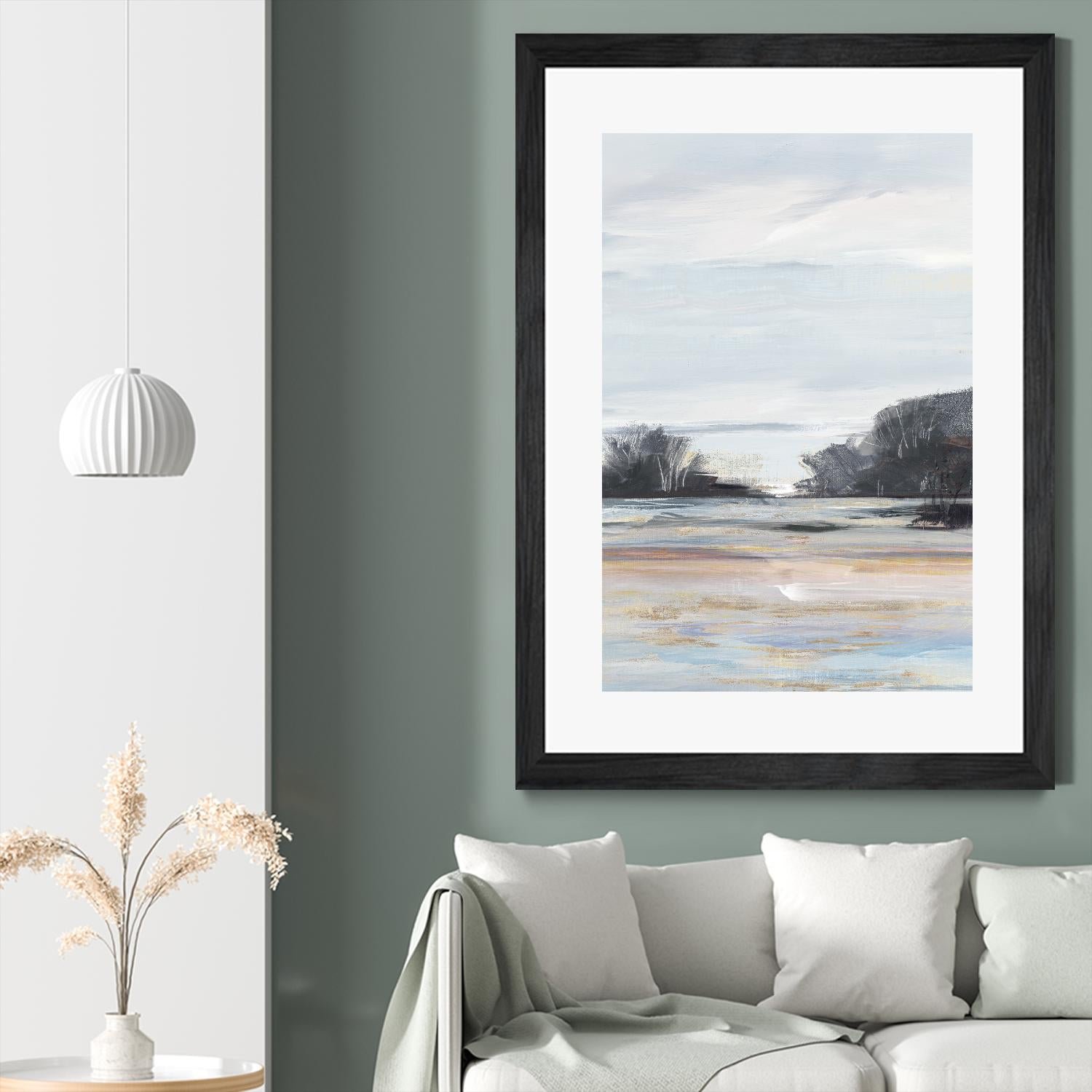 Organic Field I by Valeria Mravyan on GIANT ART - black landscape