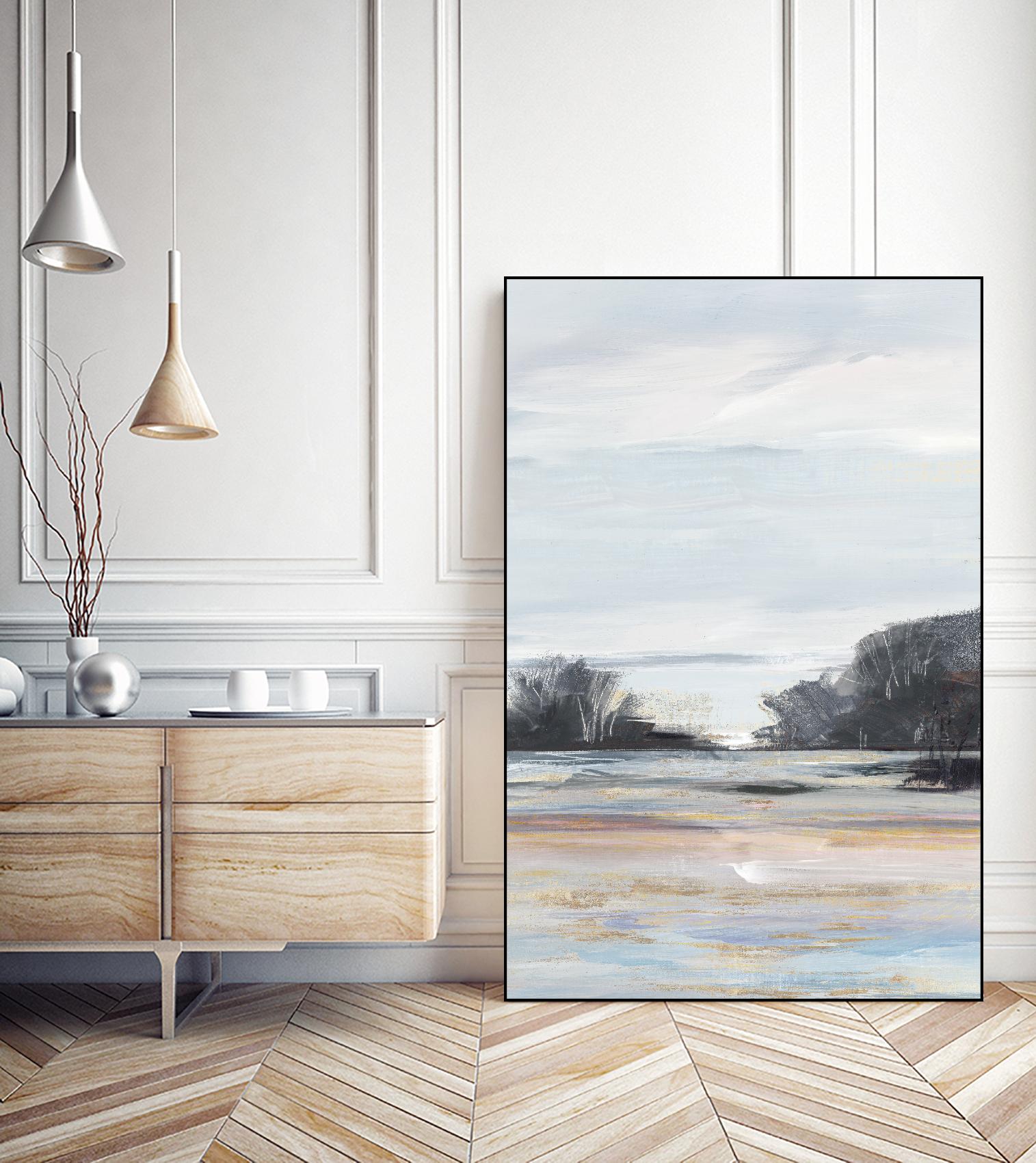 Organic Field I by Valeria Mravyan on GIANT ART - black landscape