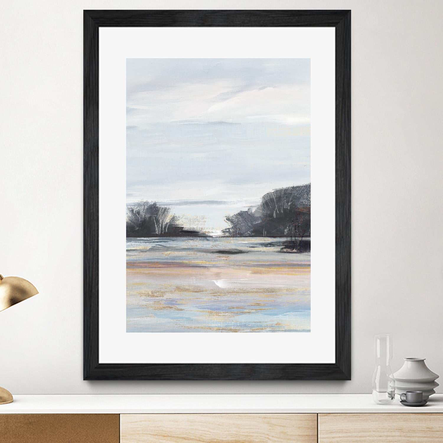 Organic Field I by Valeria Mravyan on GIANT ART - black landscape