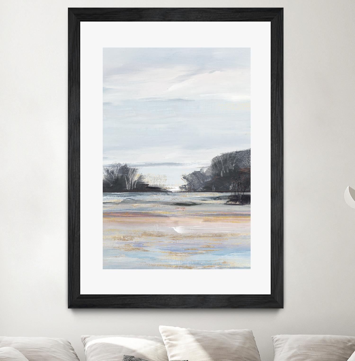 Organic Field I by Valeria Mravyan on GIANT ART - black landscape