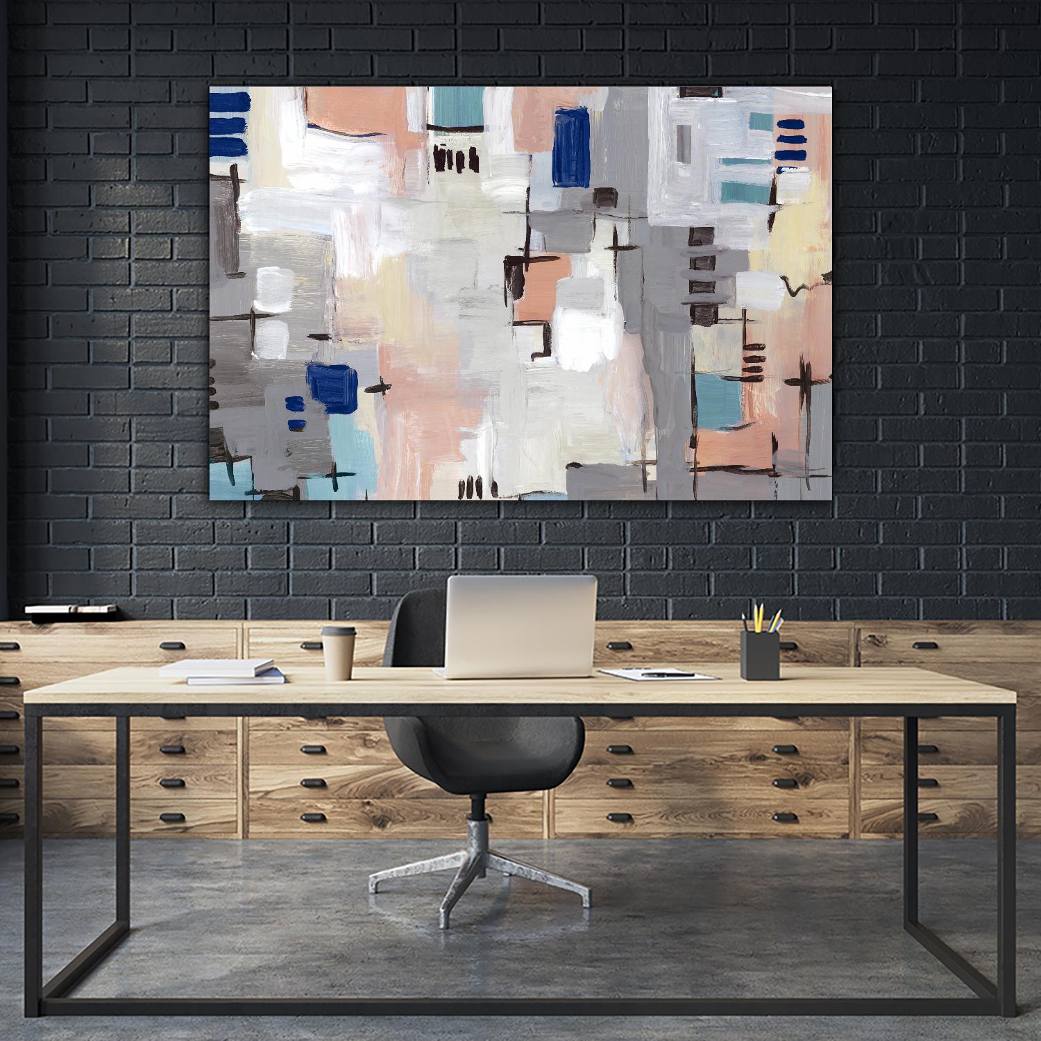 Intertwining Grid I by Lera on GIANT ART - abstract