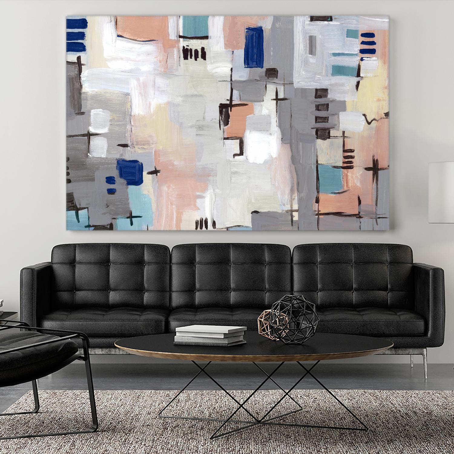 Intertwining Grid I by Lera on GIANT ART - abstract