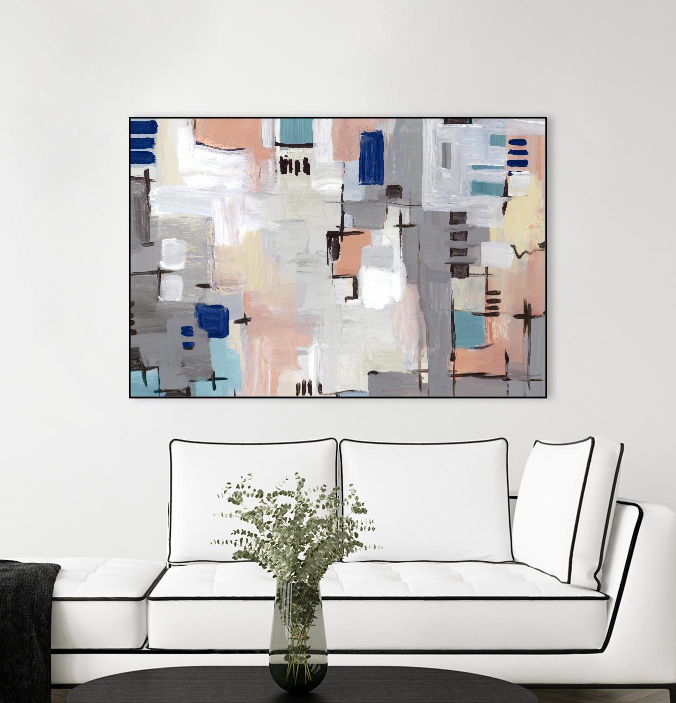 Intertwining Grid I by Lera on GIANT ART - abstract