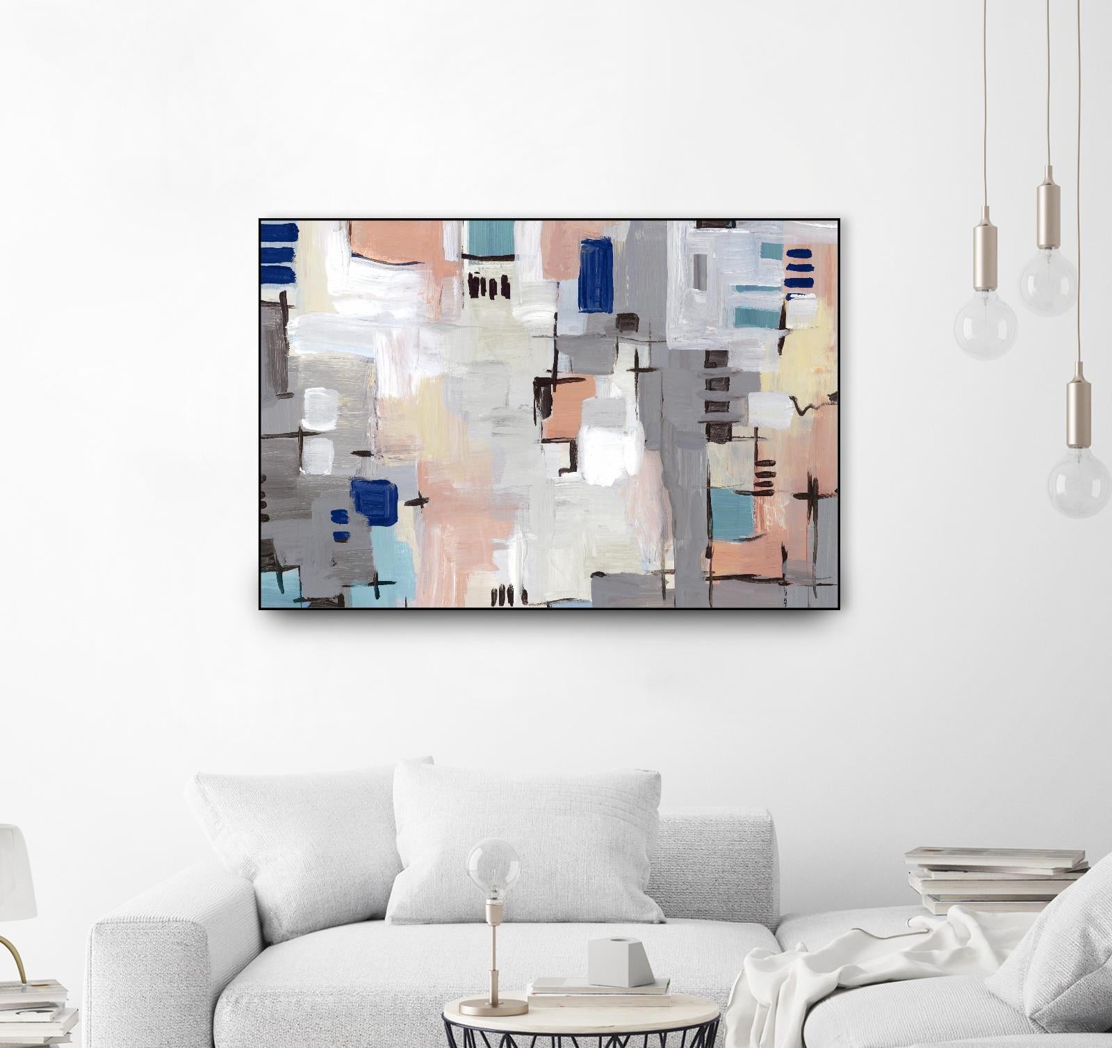 Intertwining Grid I by Lera on GIANT ART - abstract