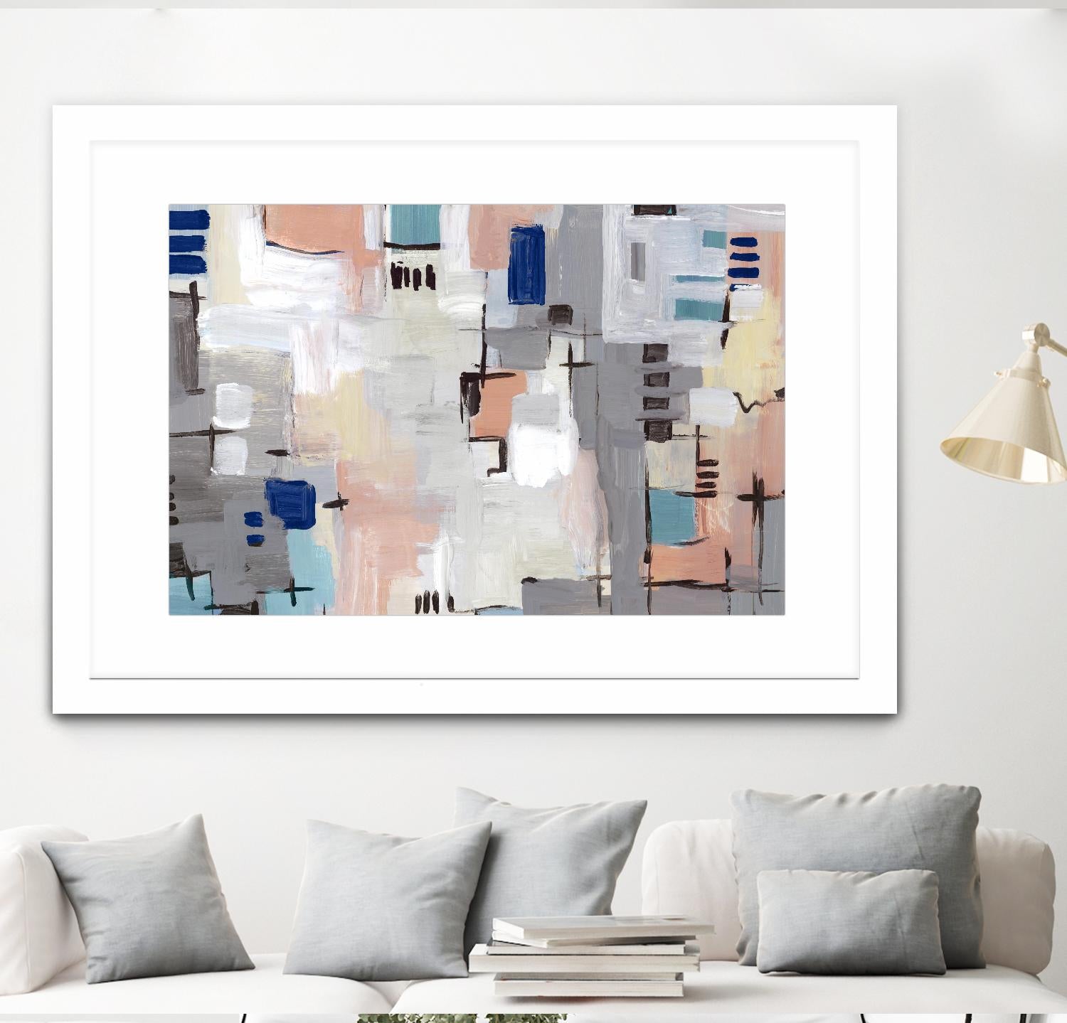 Intertwining Grid I by Lera on GIANT ART - abstract