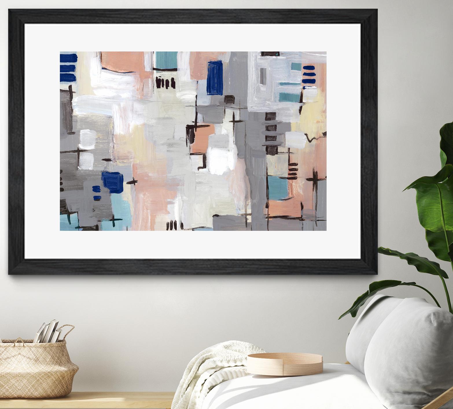 Intertwining Grid I by Lera on GIANT ART - abstract