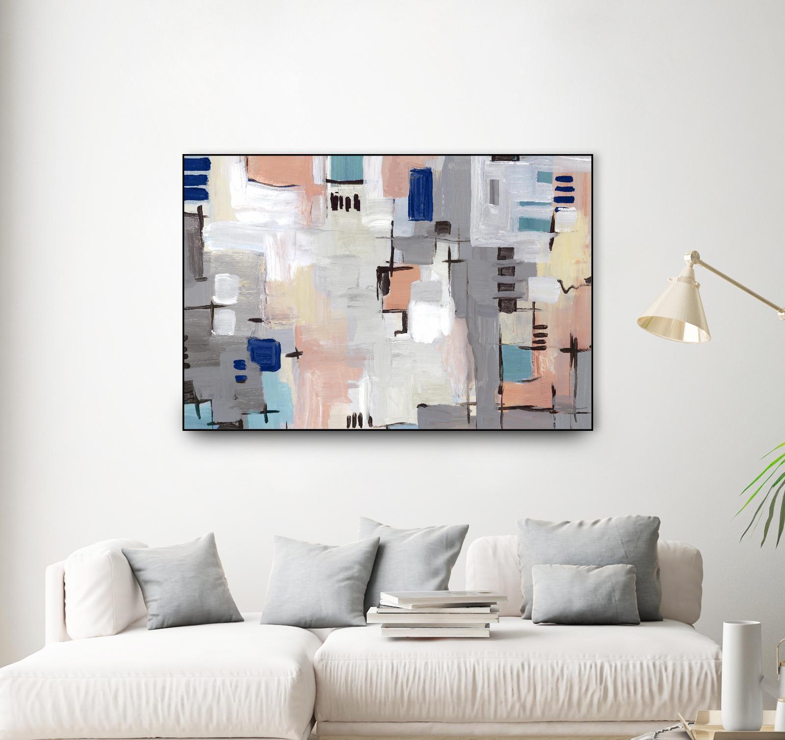 Intertwining Grid I by Lera on GIANT ART - abstract