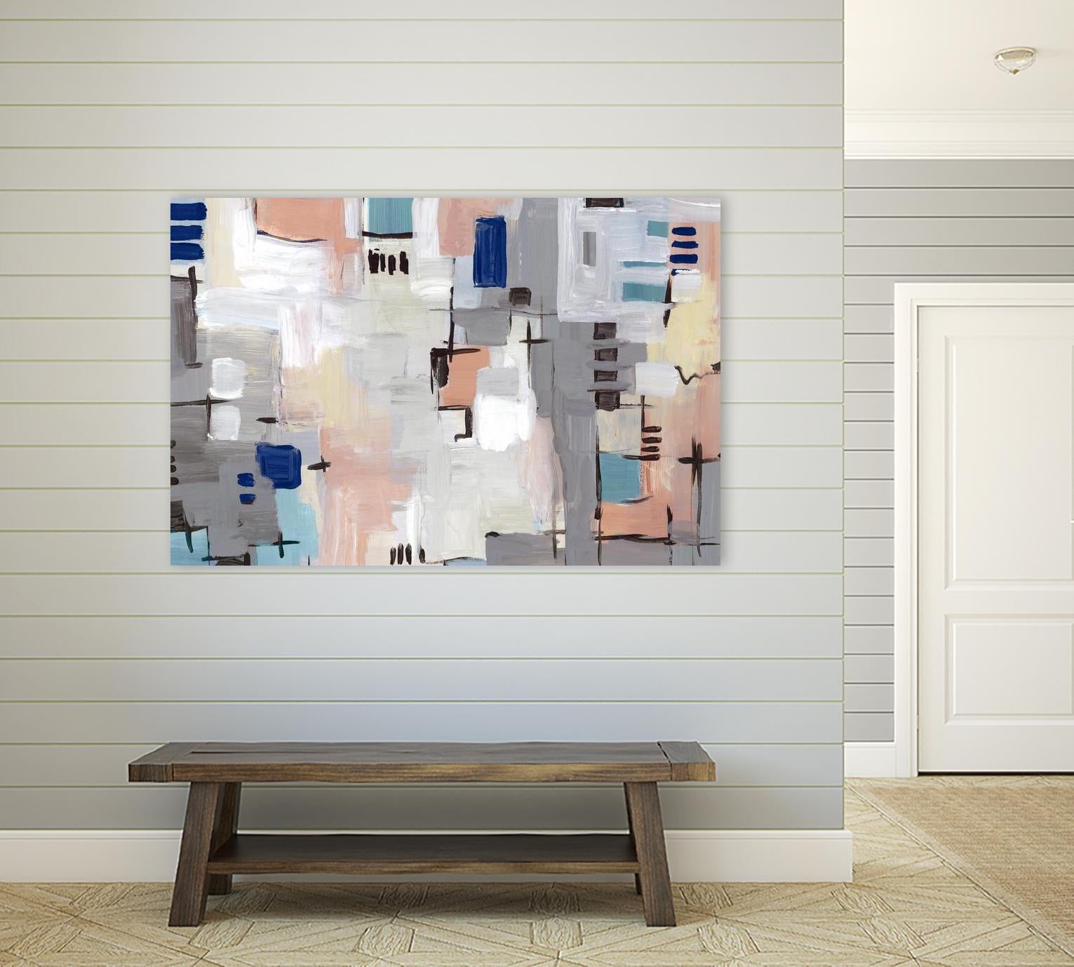 Intertwining Grid I by Lera on GIANT ART - abstract