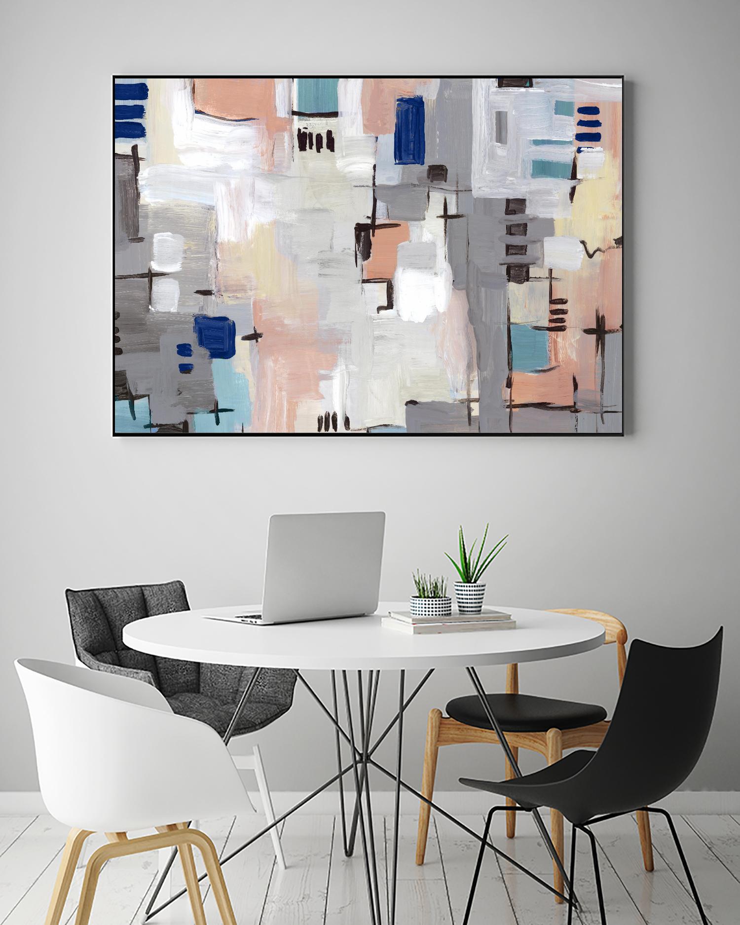 Intertwining Grid I by Lera on GIANT ART - abstract