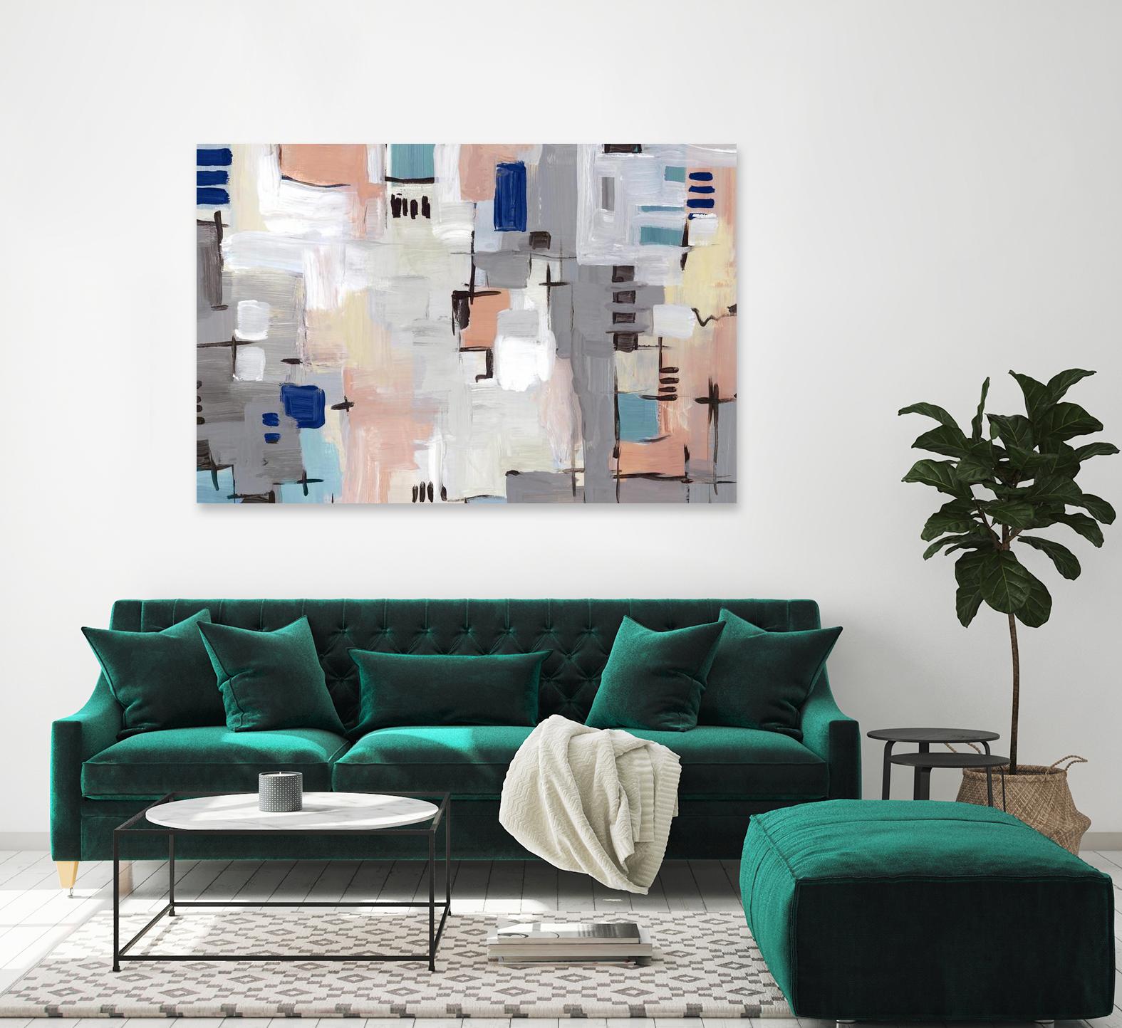 Intertwining Grid I by Lera on GIANT ART - abstract