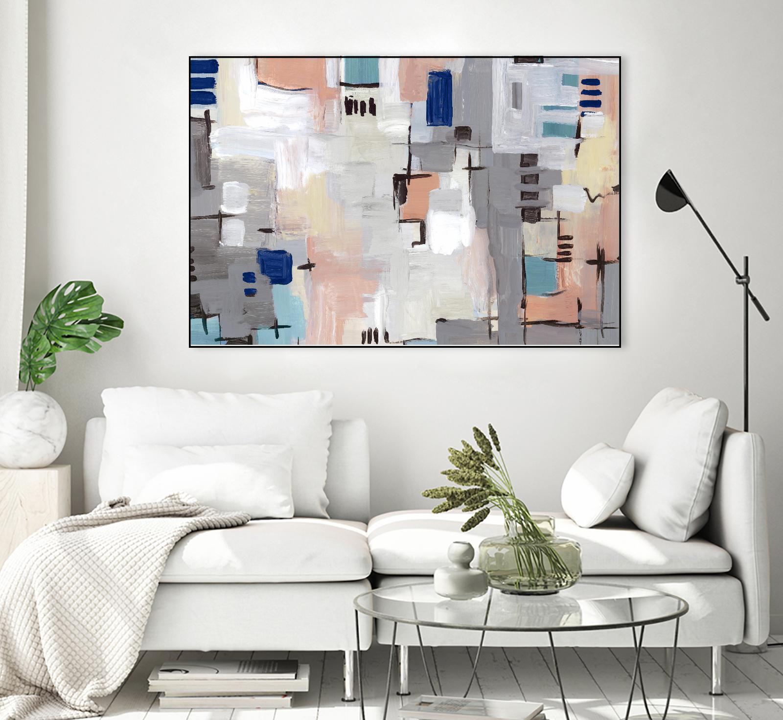 Intertwining Grid I by Lera on GIANT ART - abstract