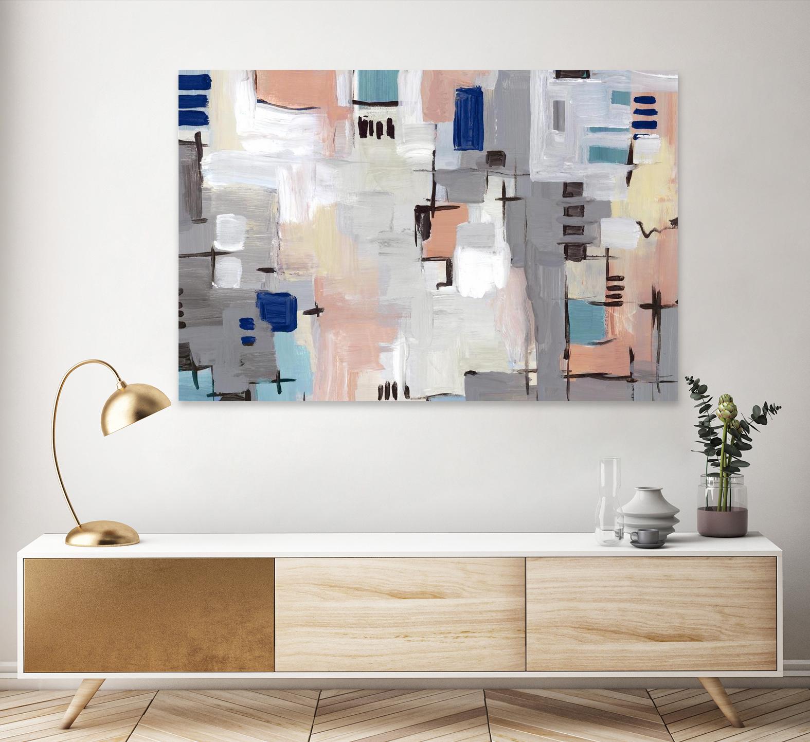 Intertwining Grid I by Lera on GIANT ART - abstract