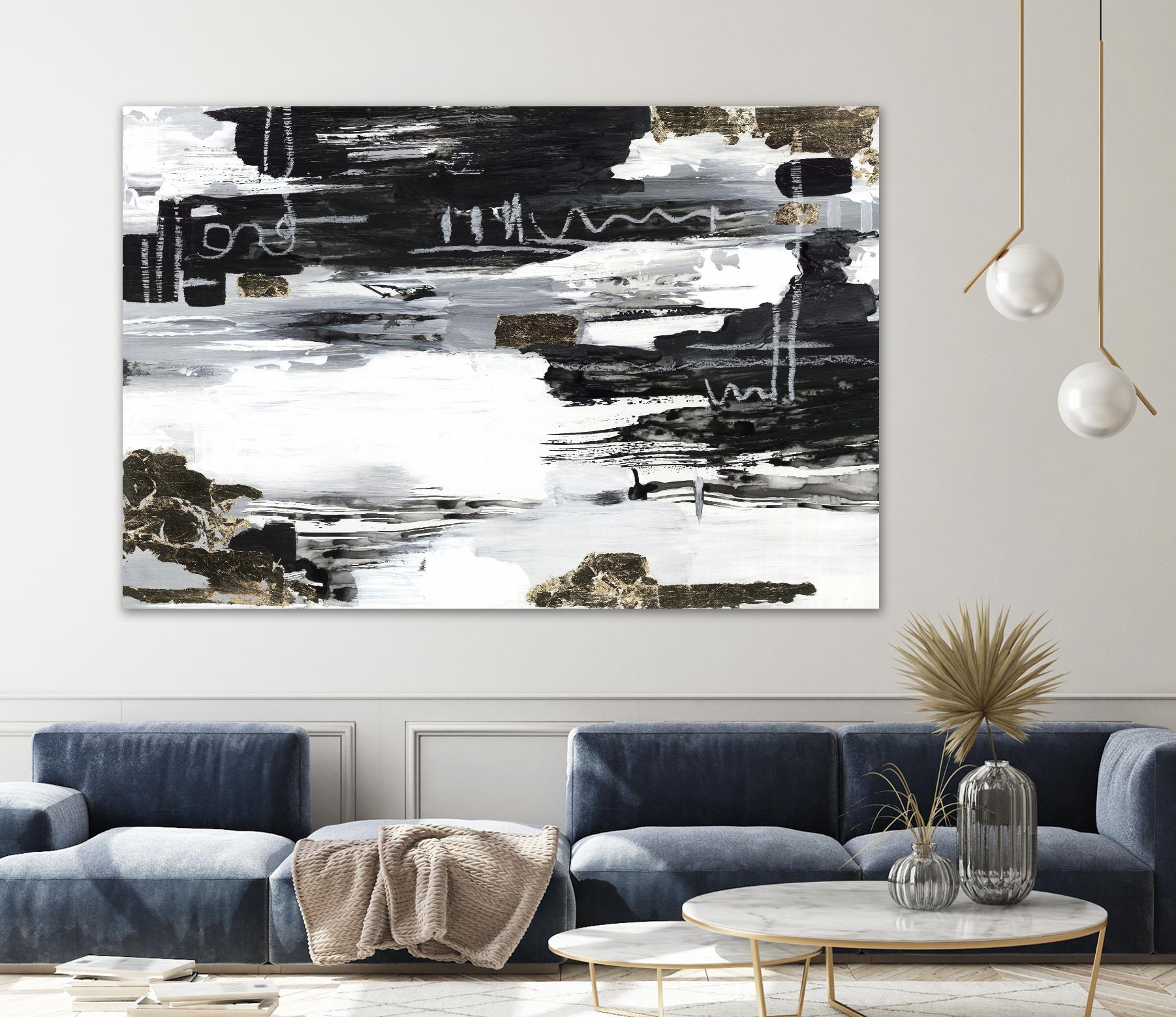 Balancing Blue by Lera on GIANT ART - abstract