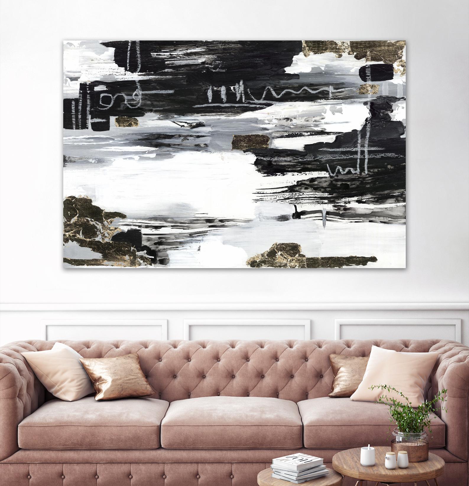 Balancing Blue by Lera on GIANT ART - abstract