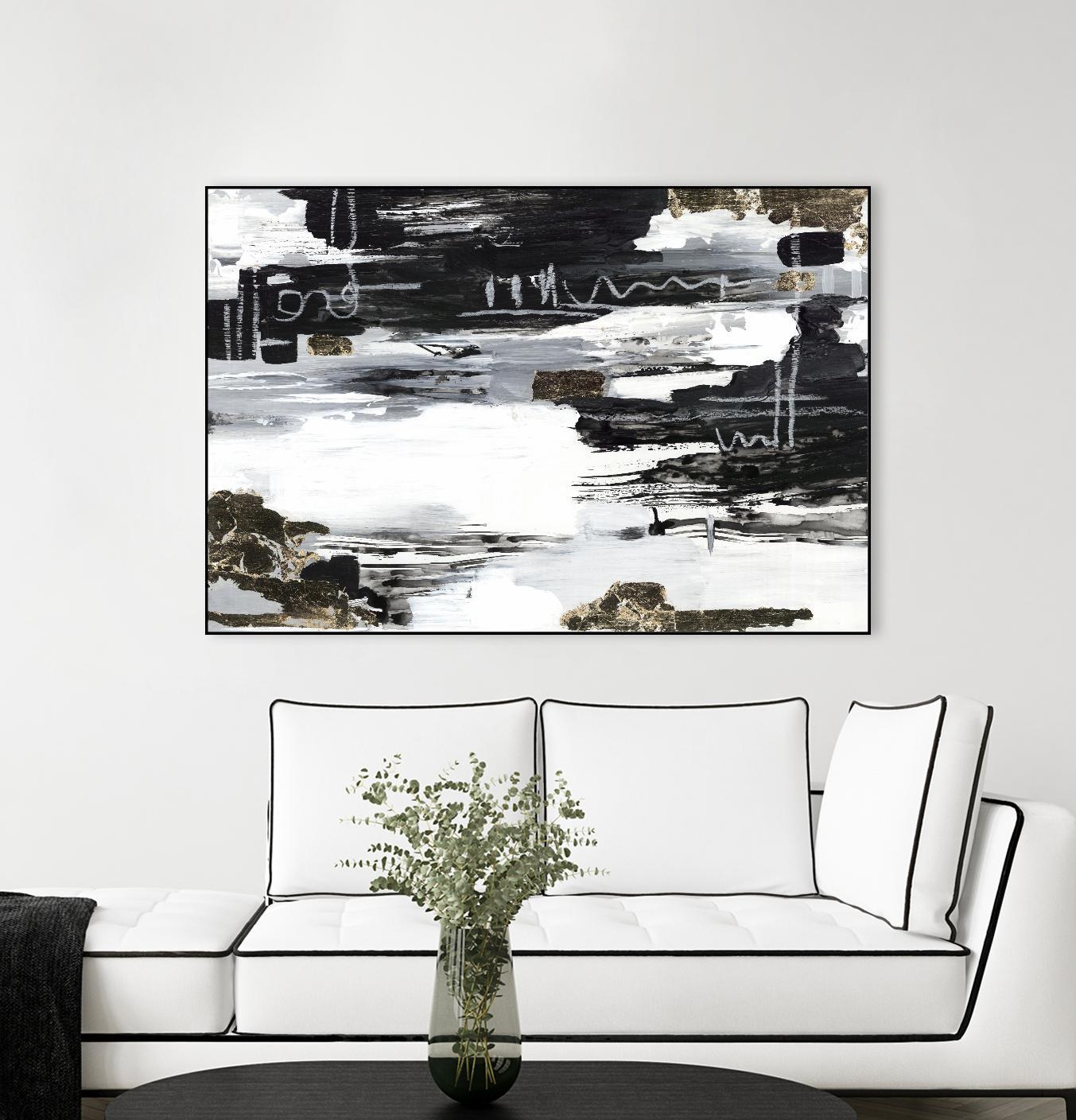 Balancing Blue by Lera on GIANT ART - abstract