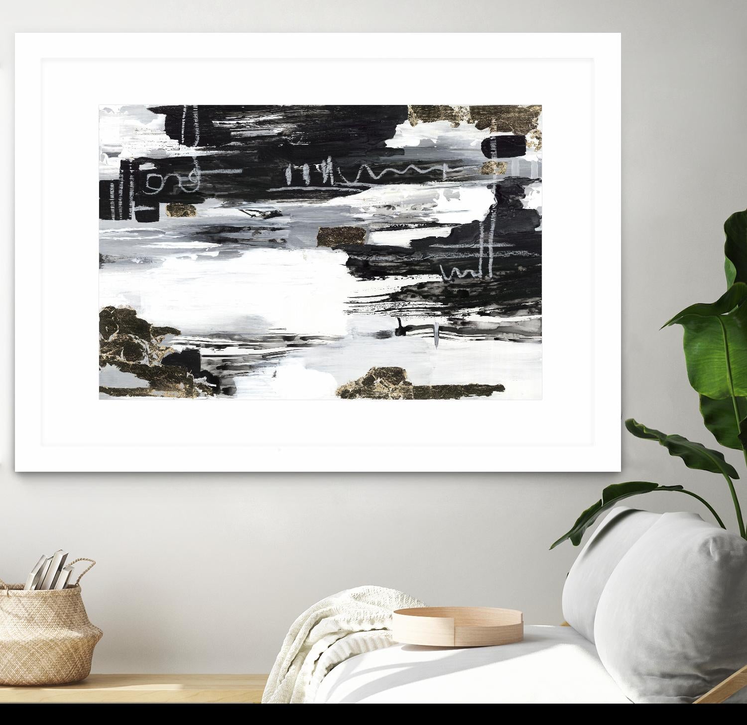 Balancing Blue by Lera on GIANT ART - abstract