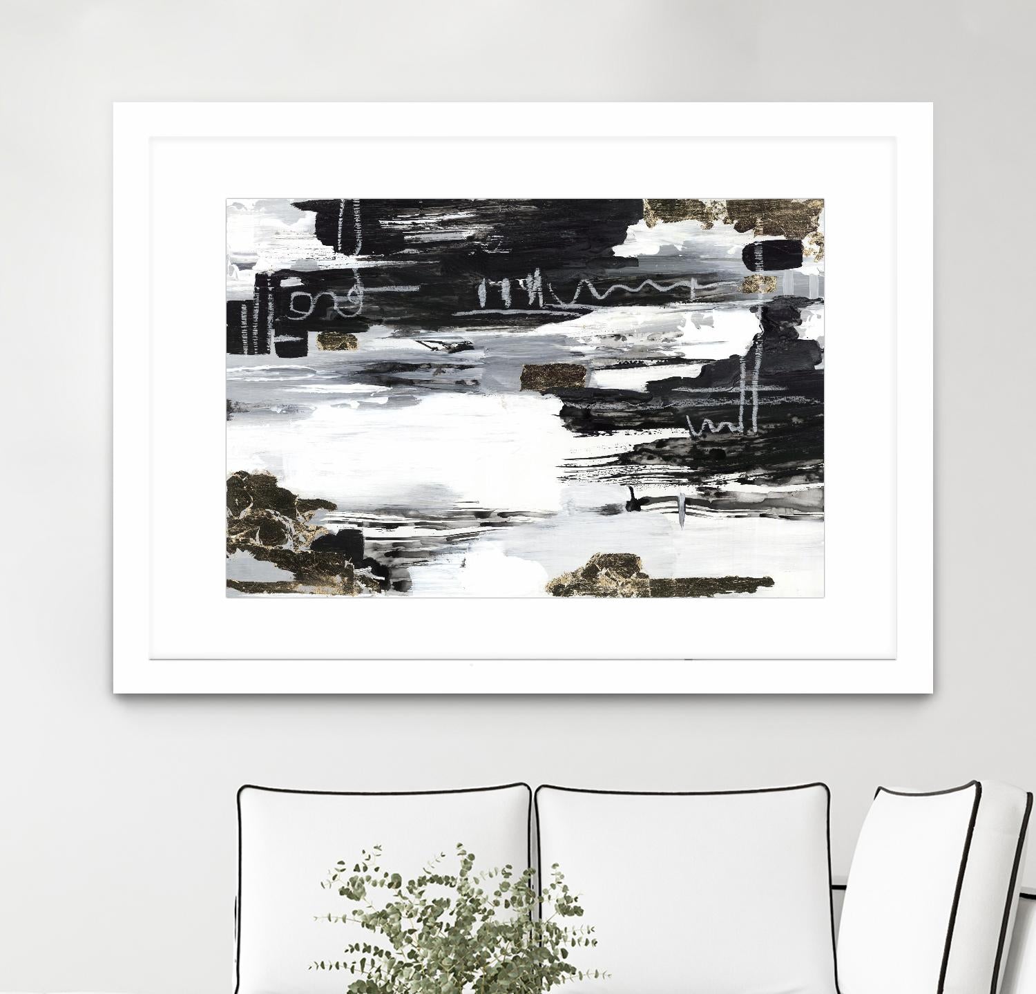 Balancing Blue by Lera on GIANT ART - abstract