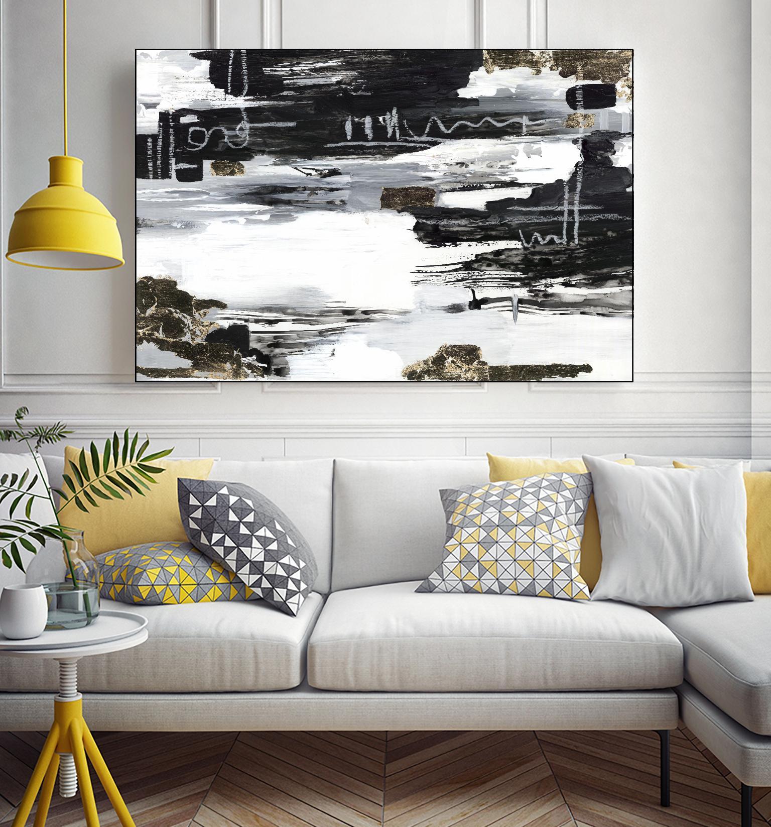 Balancing Blue by Lera on GIANT ART - abstract