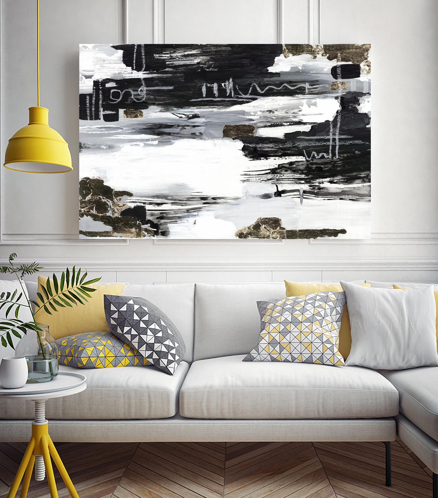 Balancing Blue by Lera on GIANT ART - abstract