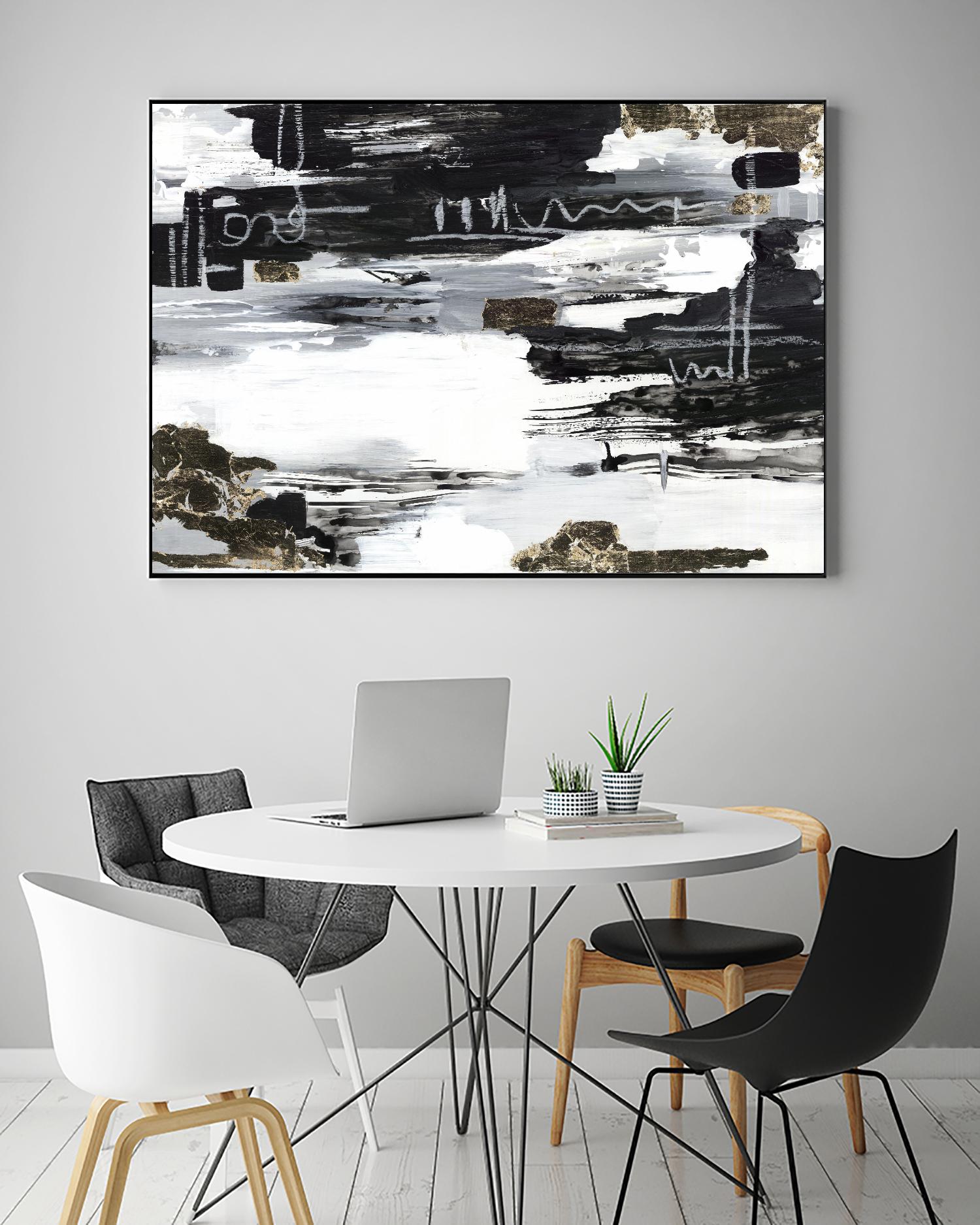 Balancing Blue by Lera on GIANT ART - abstract