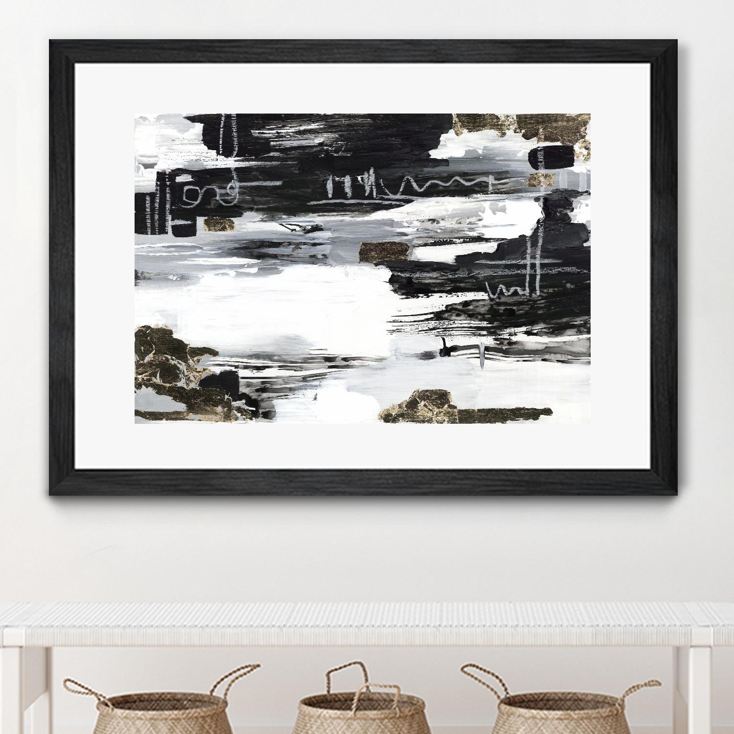 Balancing Blue by Lera on GIANT ART - abstract