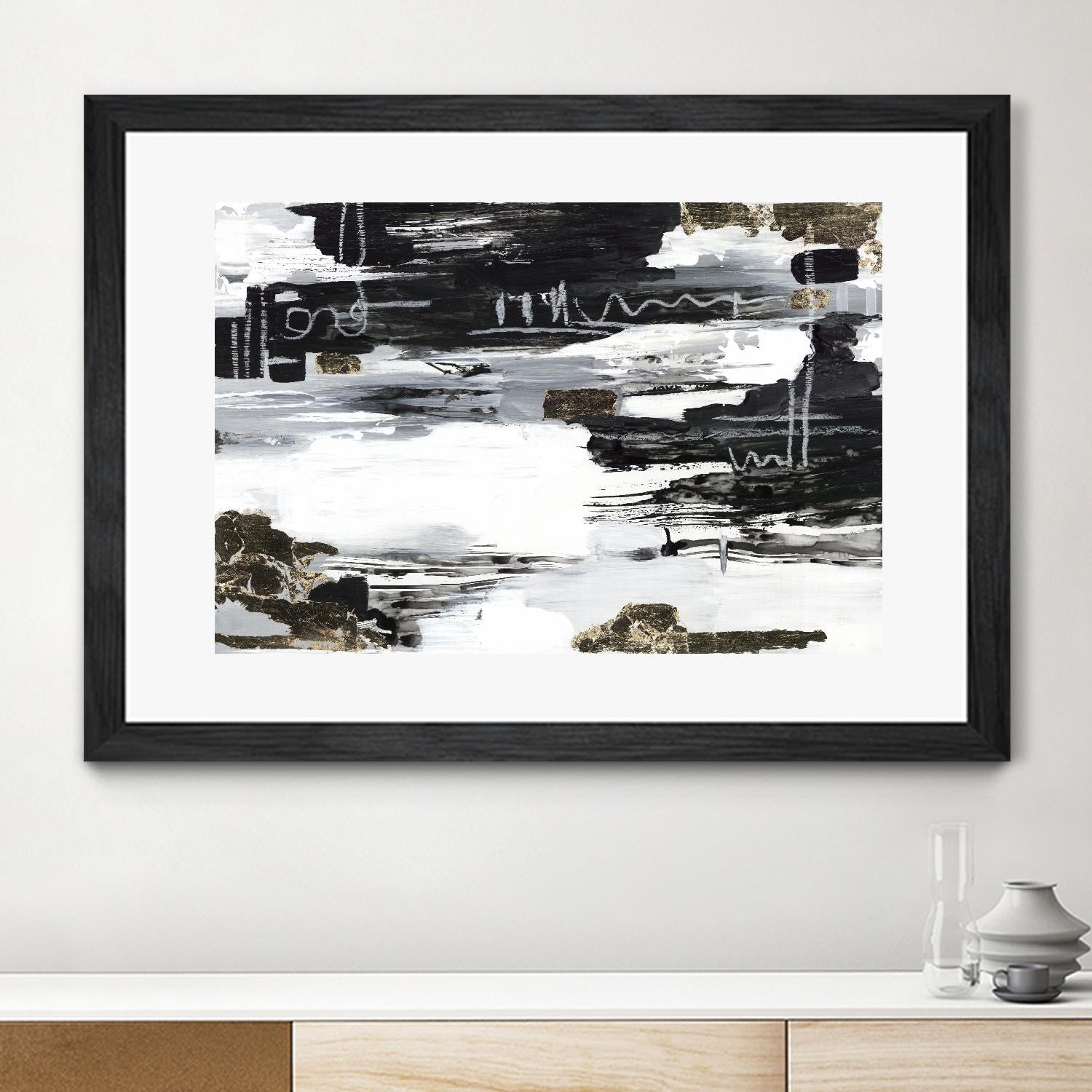 Balancing Blue by Lera on GIANT ART - abstract