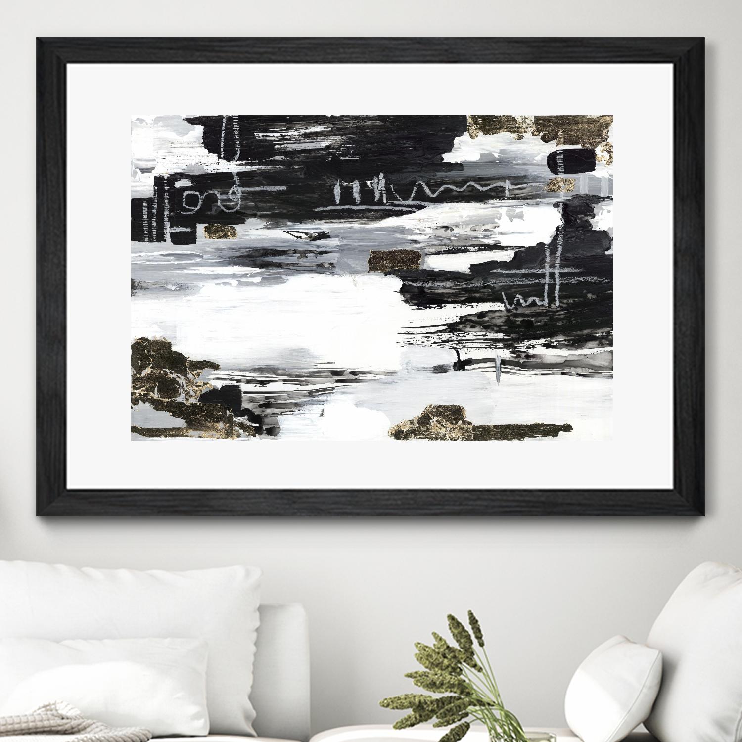 Balancing Blue by Lera on GIANT ART - abstract