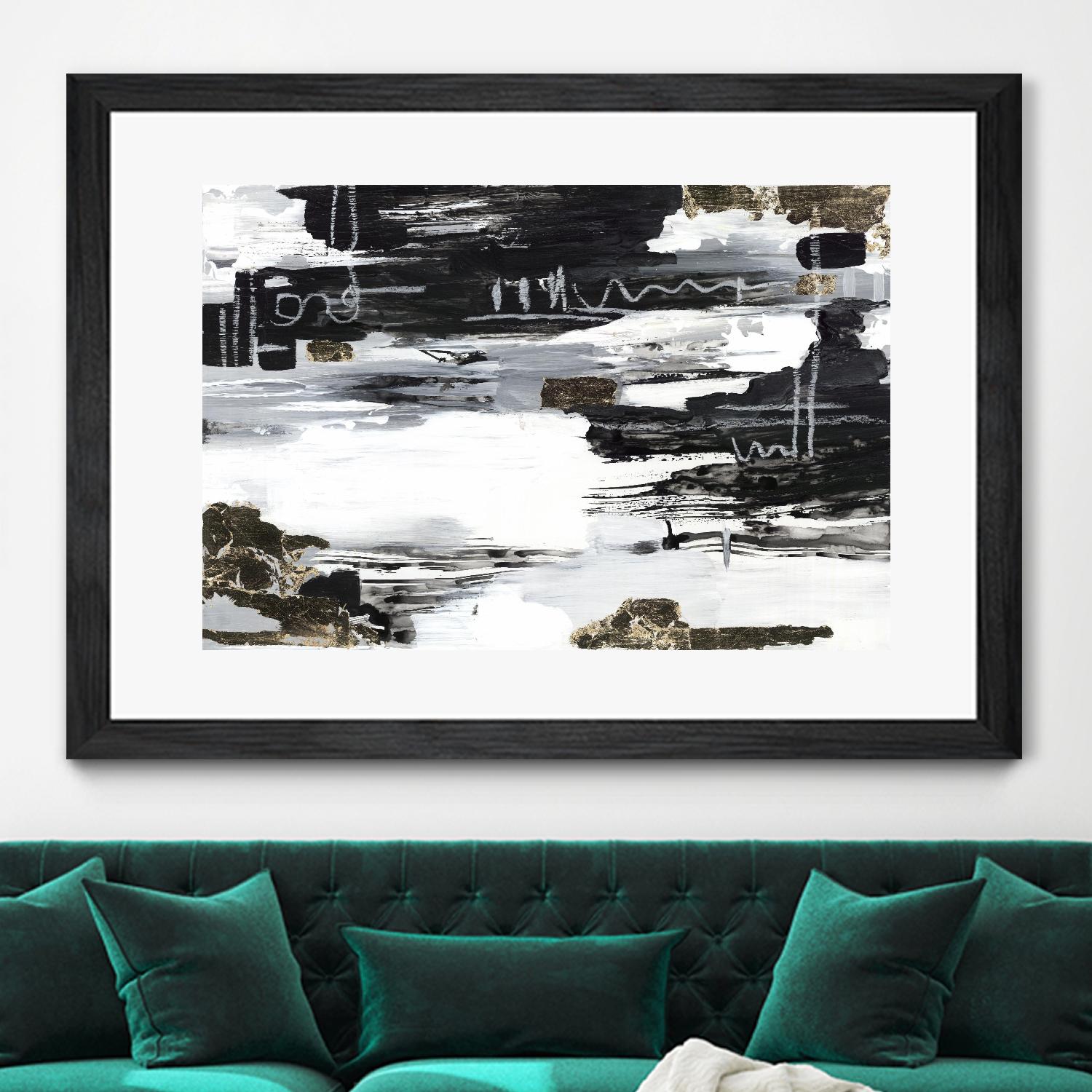 Balancing Blue by Lera on GIANT ART - abstract