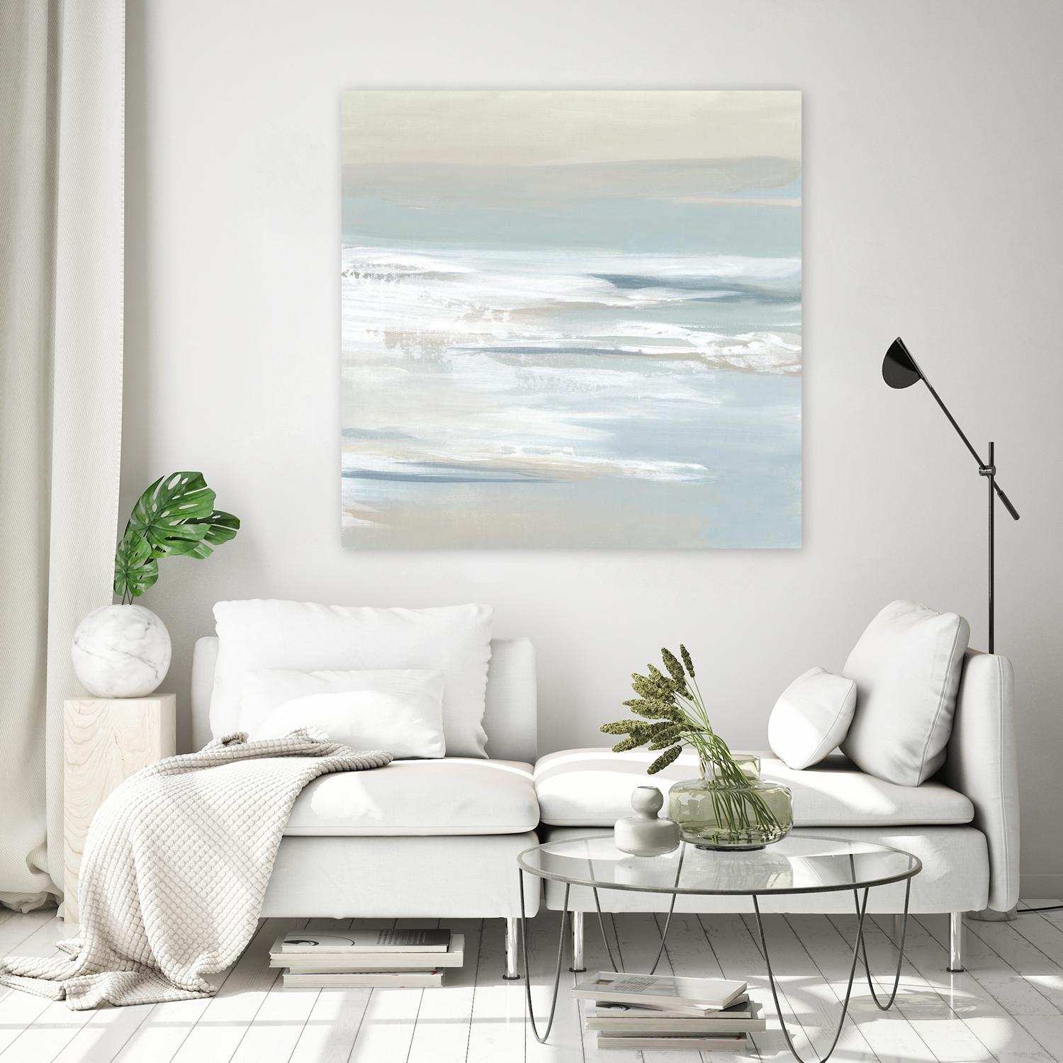 Shadows of the Sea I by Lera on GIANT ART - beige abstract