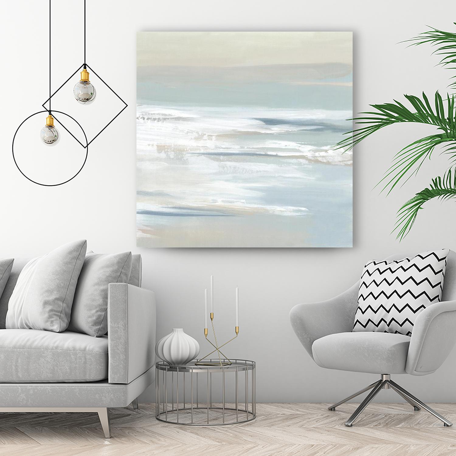 Shadows of the Sea I by Lera on GIANT ART - beige abstract