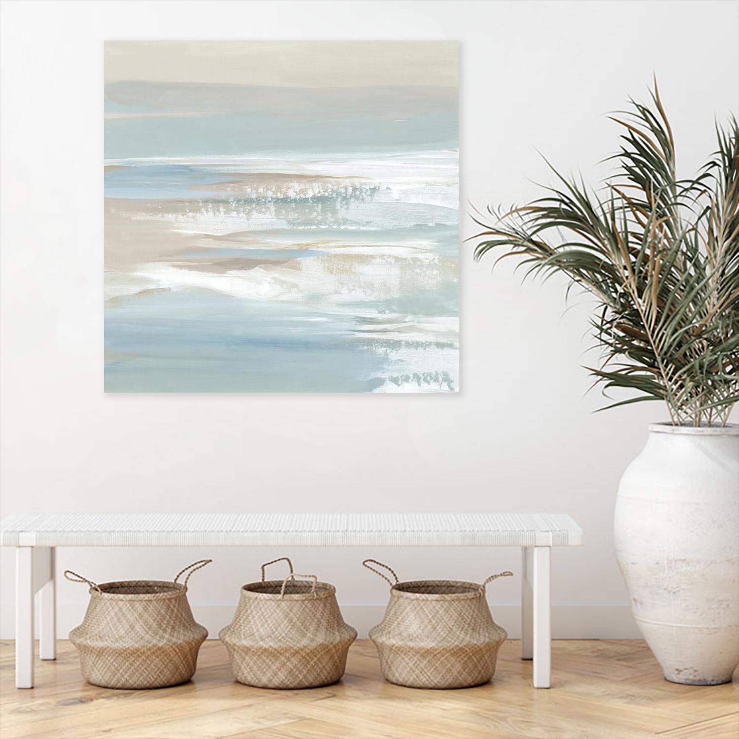 Shadows of the Sea II by Lera on GIANT ART - beige abstract