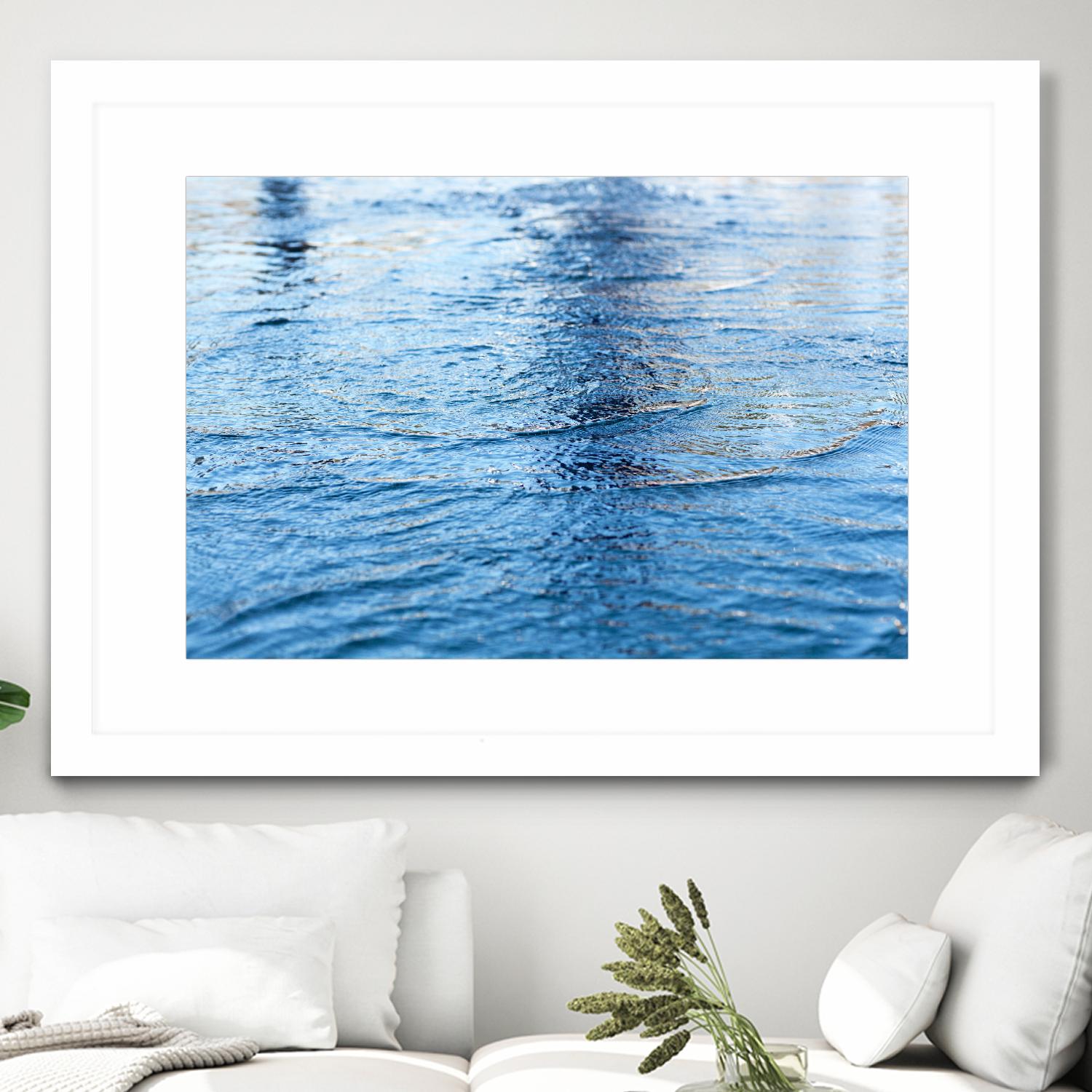 Reflections IV by Lily Mournier on GIANT ART - white sea scene