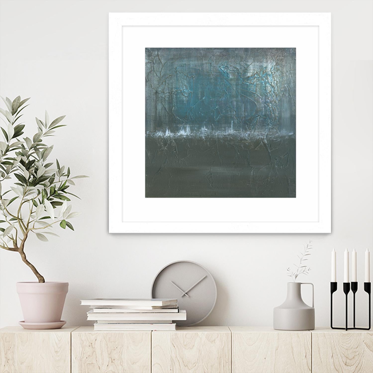 Silver of Twilight by Matt Leblanc on GIANT ART - grey abstract