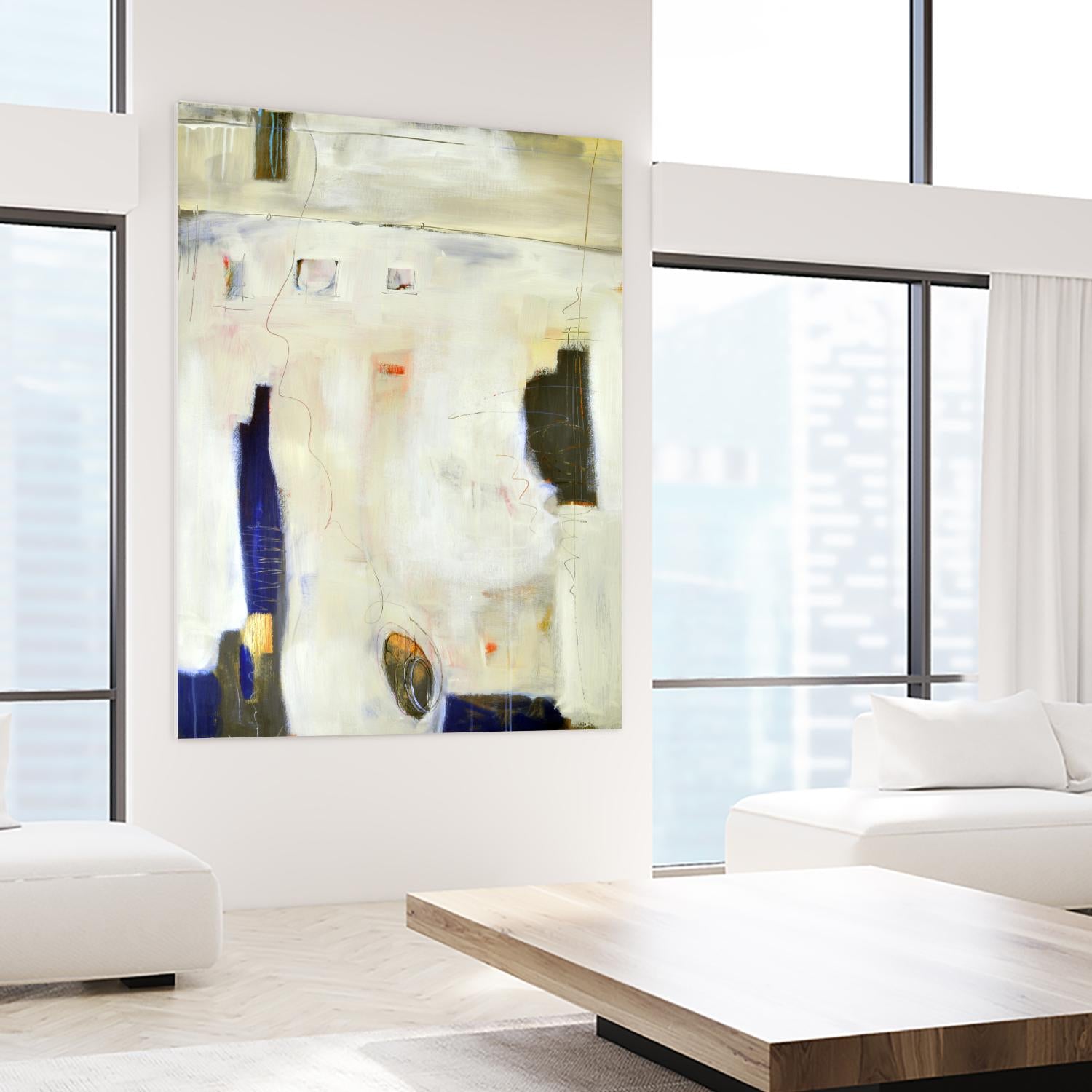 Unwind II by Mark Pulliam on GIANT ART - blue abstract