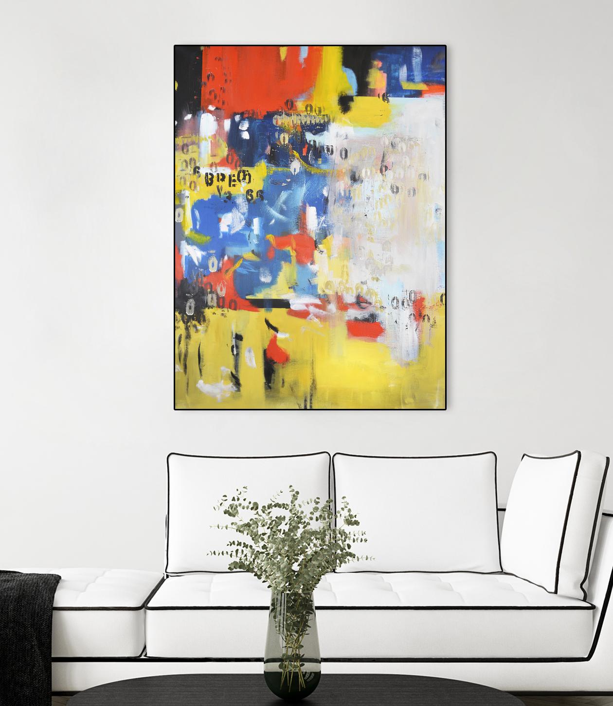 The History of Losing Zeroes Part I by Mark Pulliam on GIANT ART - blue abstract