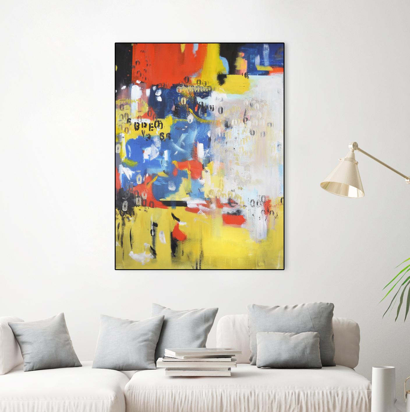 The History of Losing Zeroes Part I by Mark Pulliam on GIANT ART - blue abstract