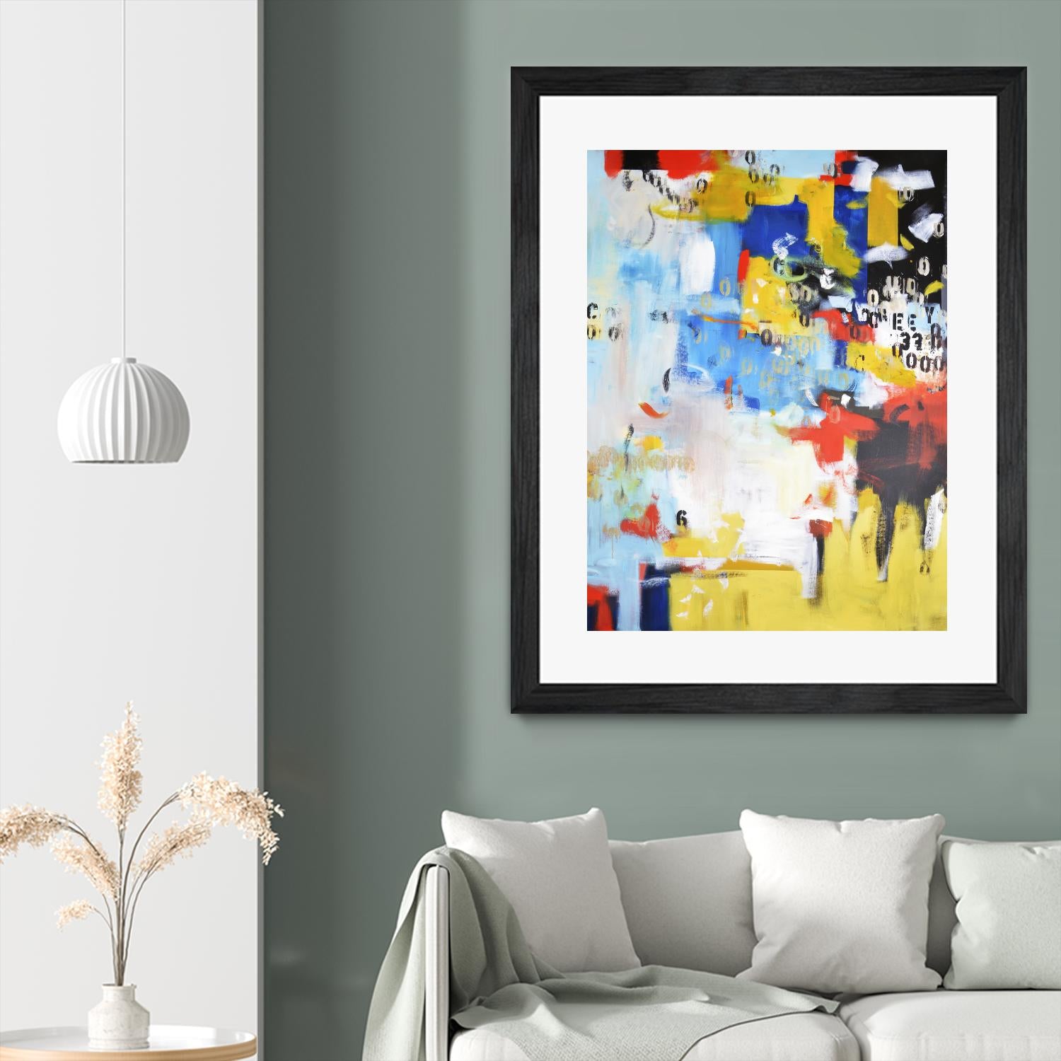 The History of Losing Zeroes Part II by Mark Pulliam on GIANT ART - yellow abstract