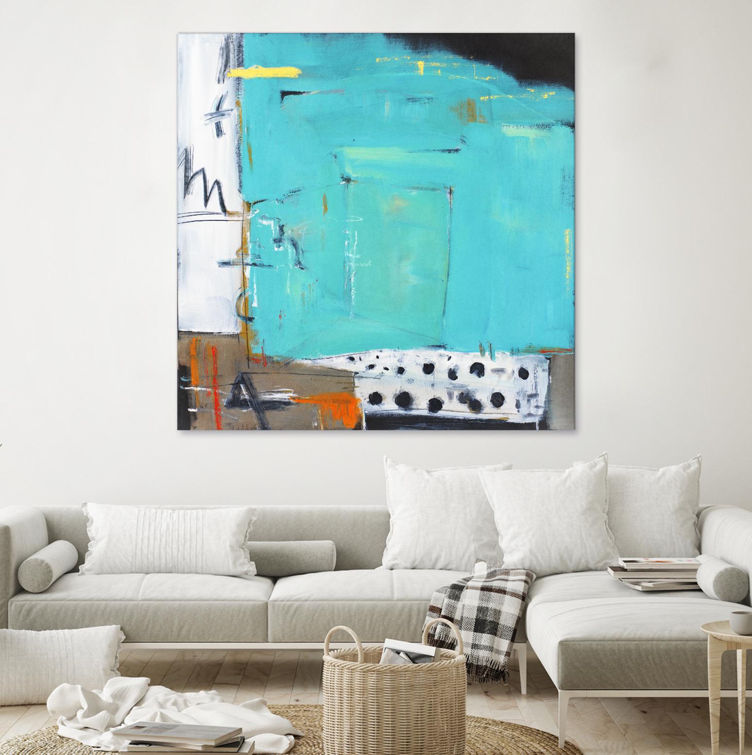 Ocean Side Café by Mark Pulliam on GIANT ART - white abstract