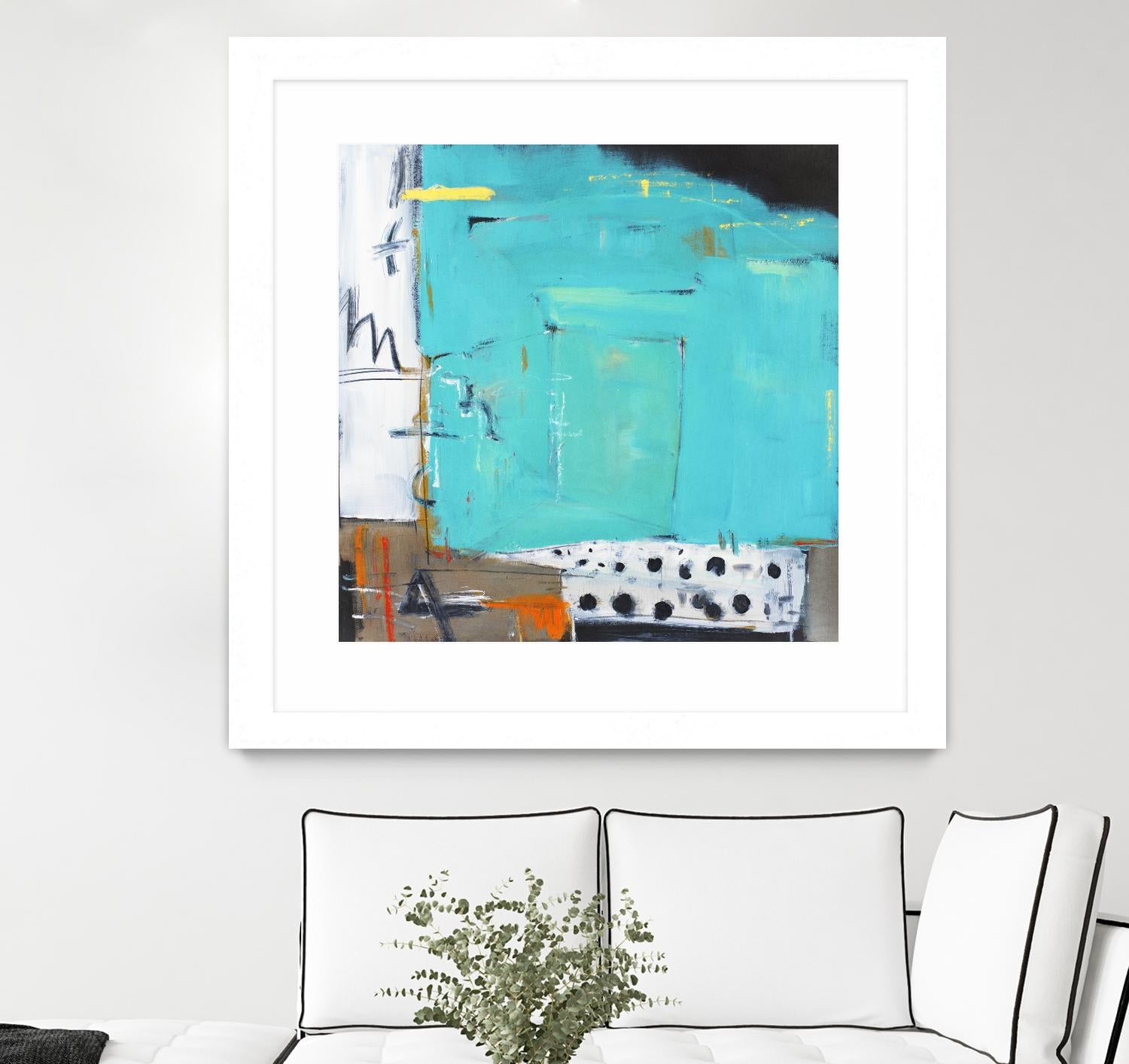 Ocean Side Café by Mark Pulliam on GIANT ART - white abstract