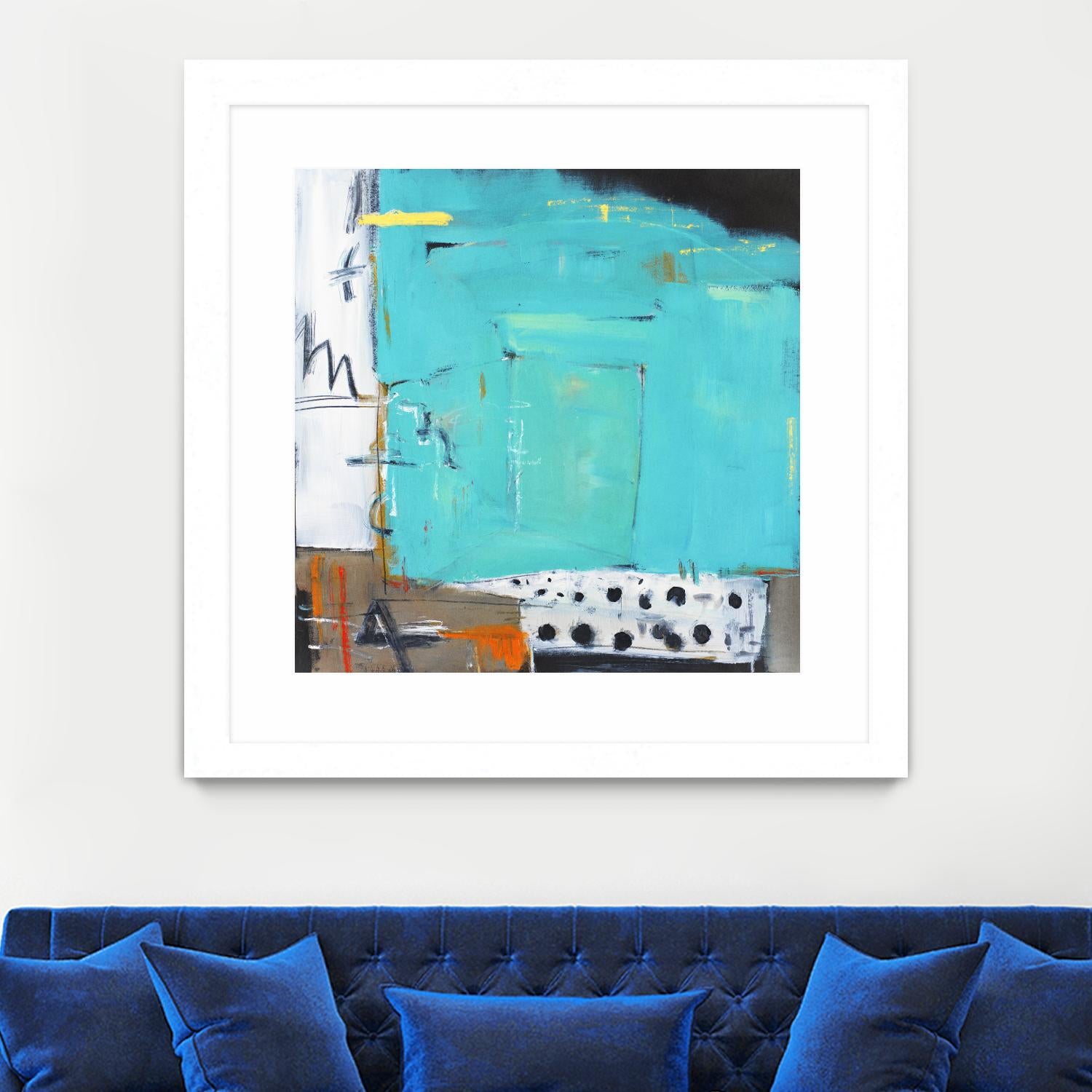 Ocean Side Café by Mark Pulliam on GIANT ART - white abstract