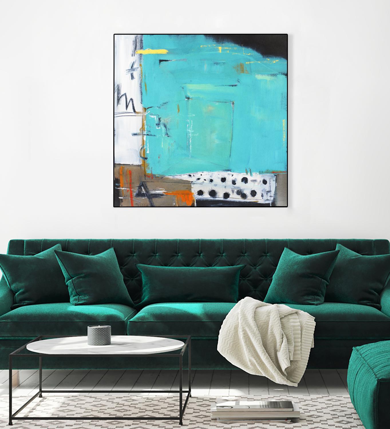 Ocean Side Café by Mark Pulliam on GIANT ART - white abstract