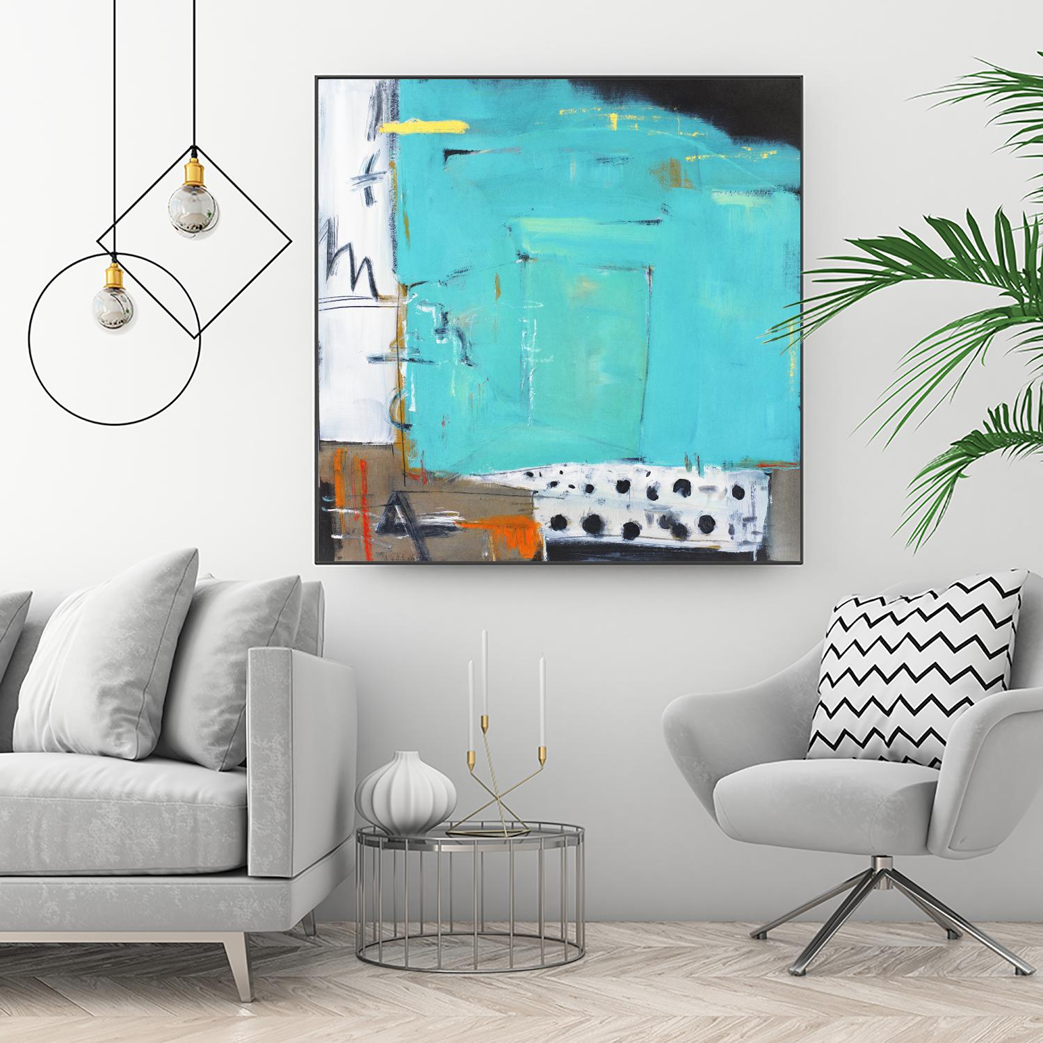 Ocean Side Café by Mark Pulliam on GIANT ART - white abstract