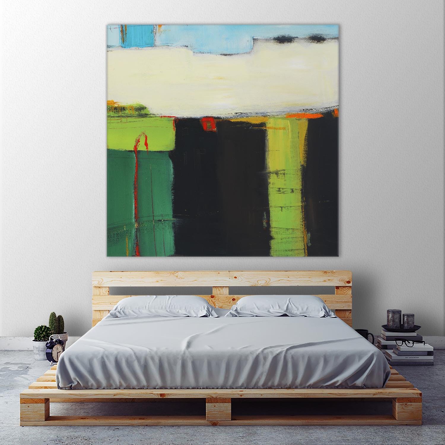 Red House View by Mark Pulliam on GIANT ART - black abstract