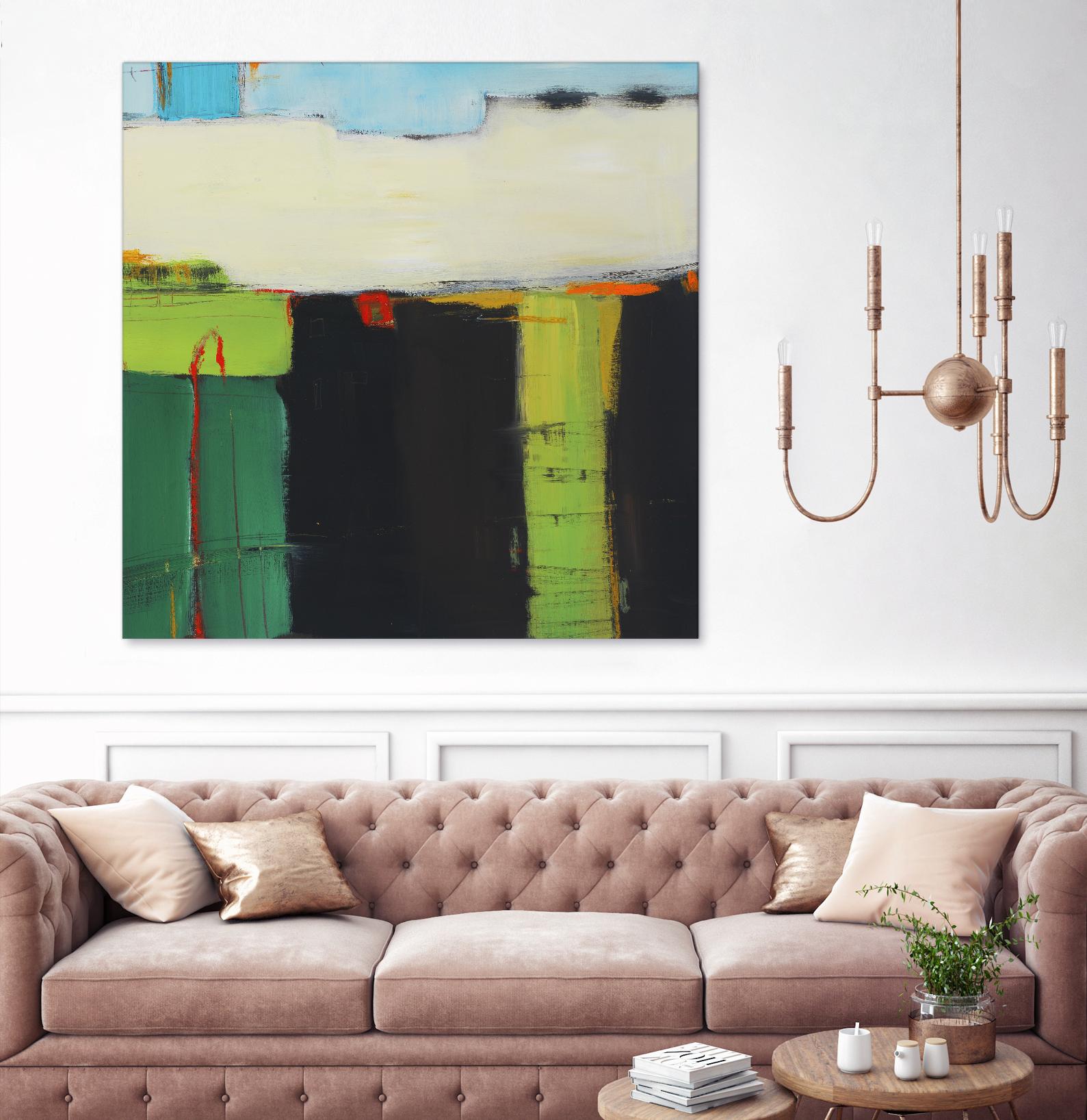 Red House View by Mark Pulliam on GIANT ART - black abstract