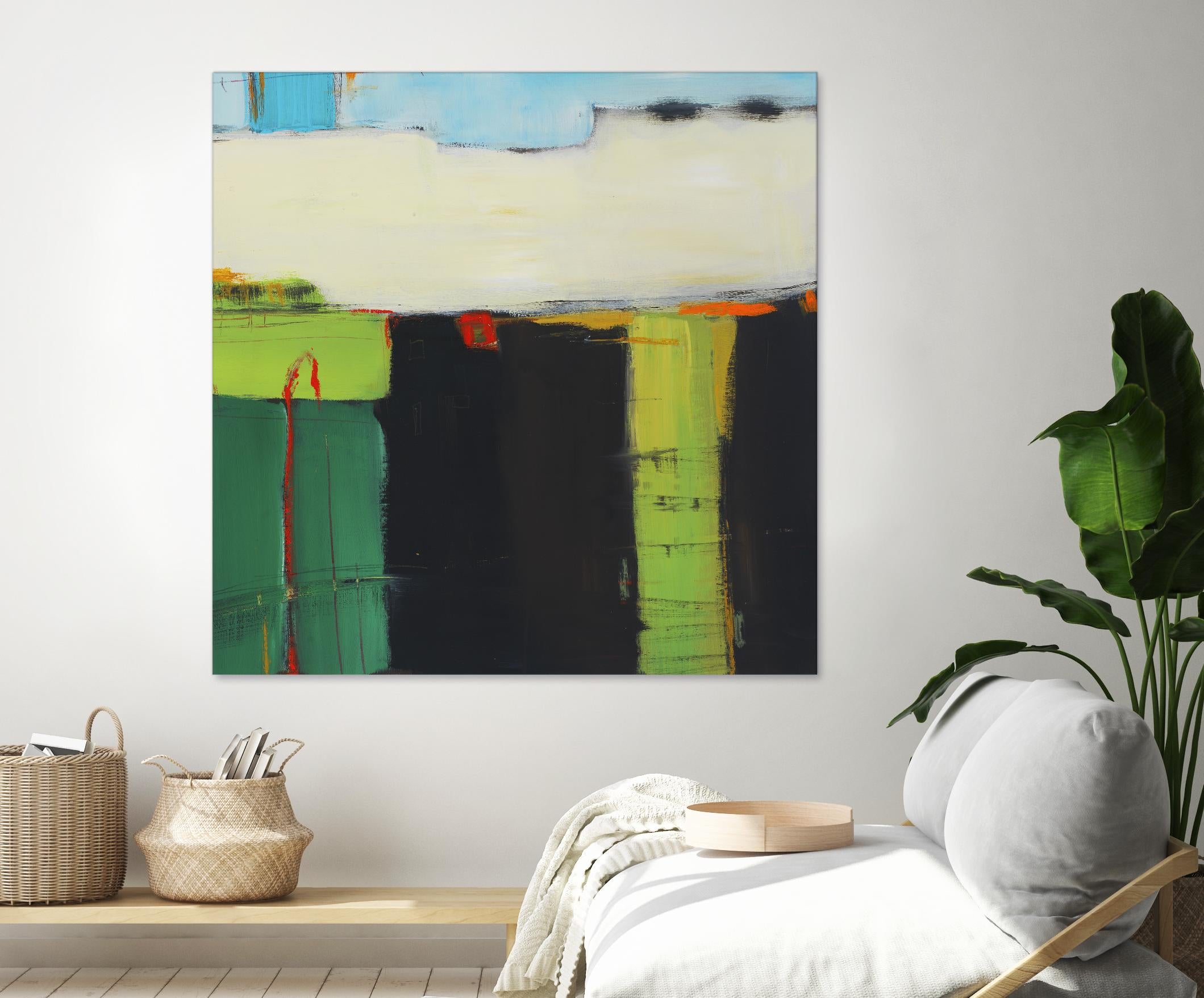 Red House View by Mark Pulliam on GIANT ART - black abstract