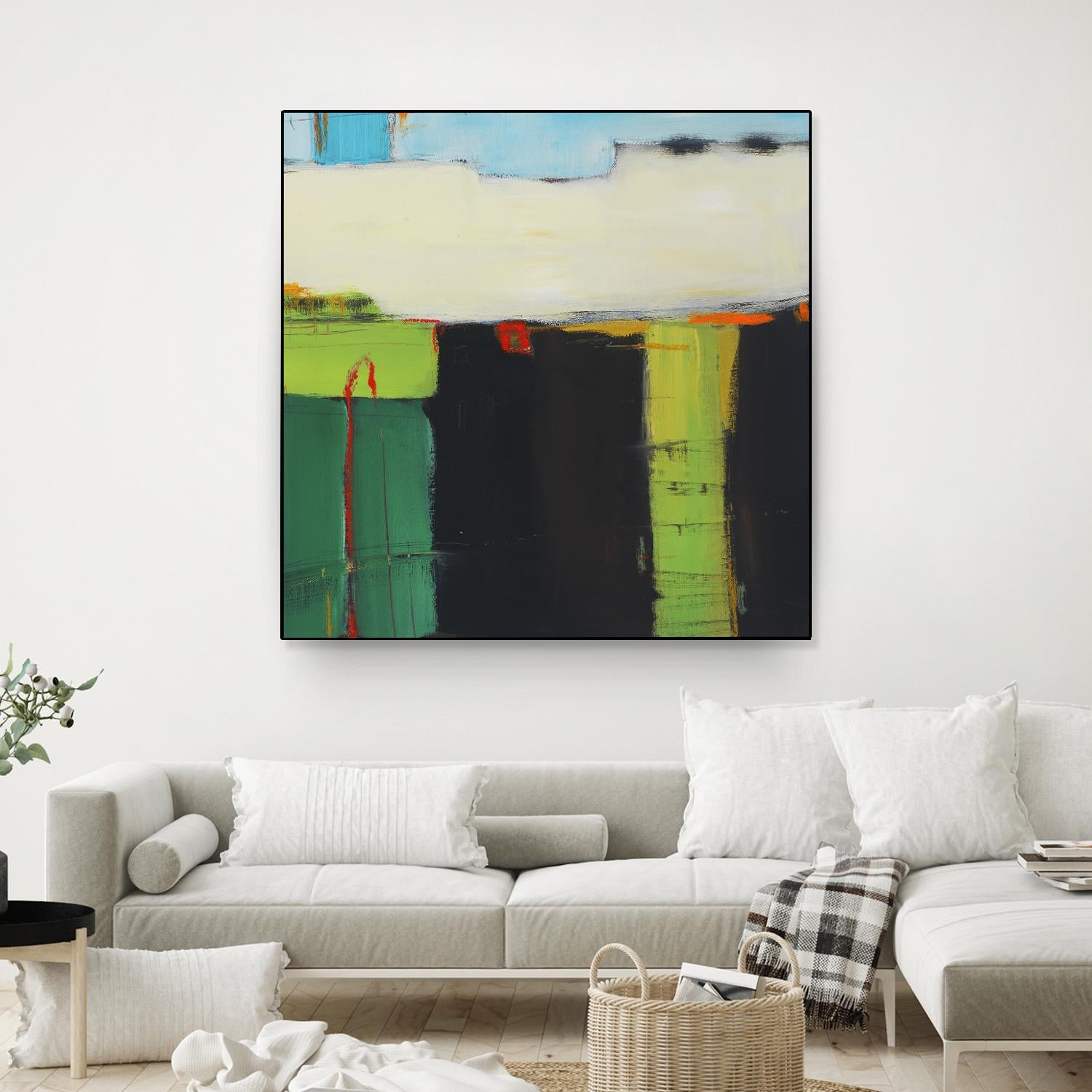 Red House View by Mark Pulliam on GIANT ART - black abstract