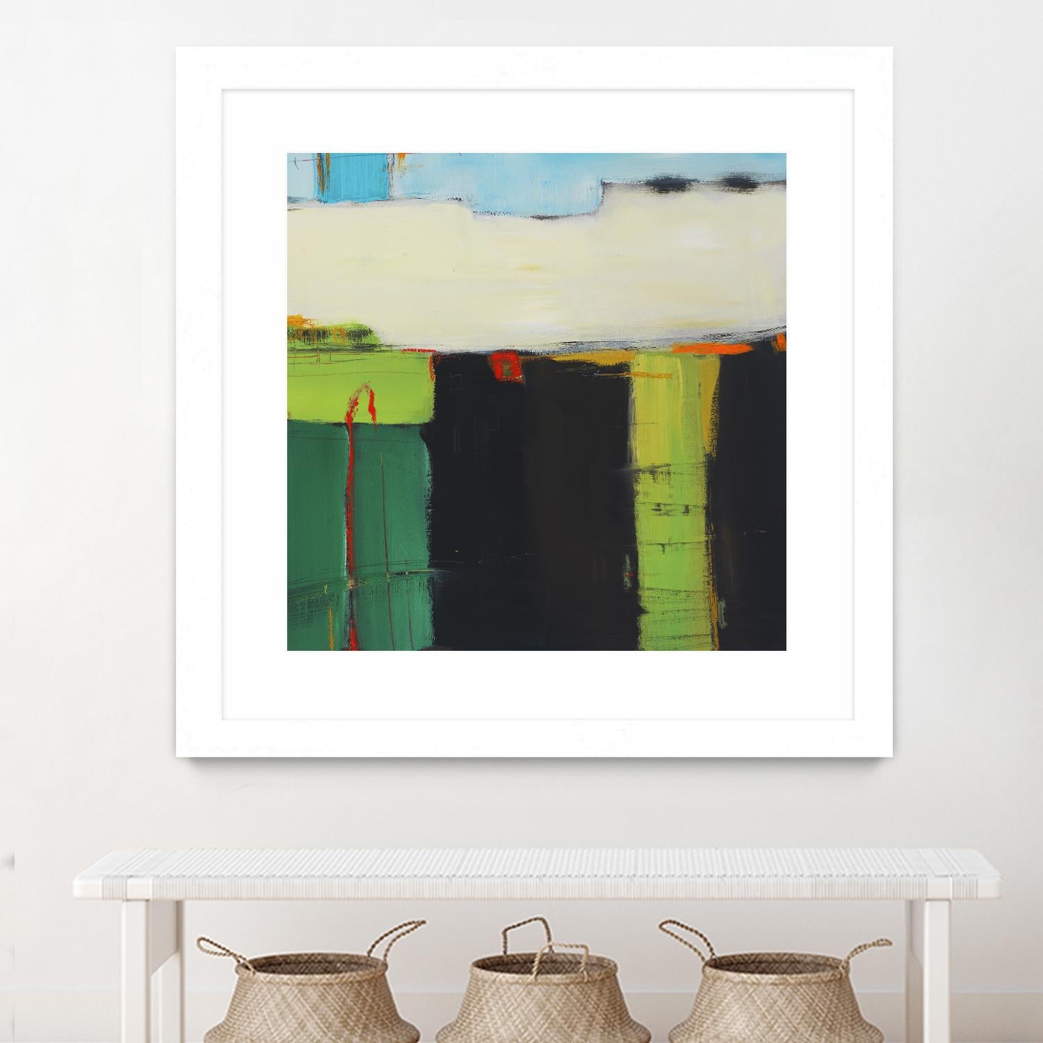 Red House View by Mark Pulliam on GIANT ART - black abstract